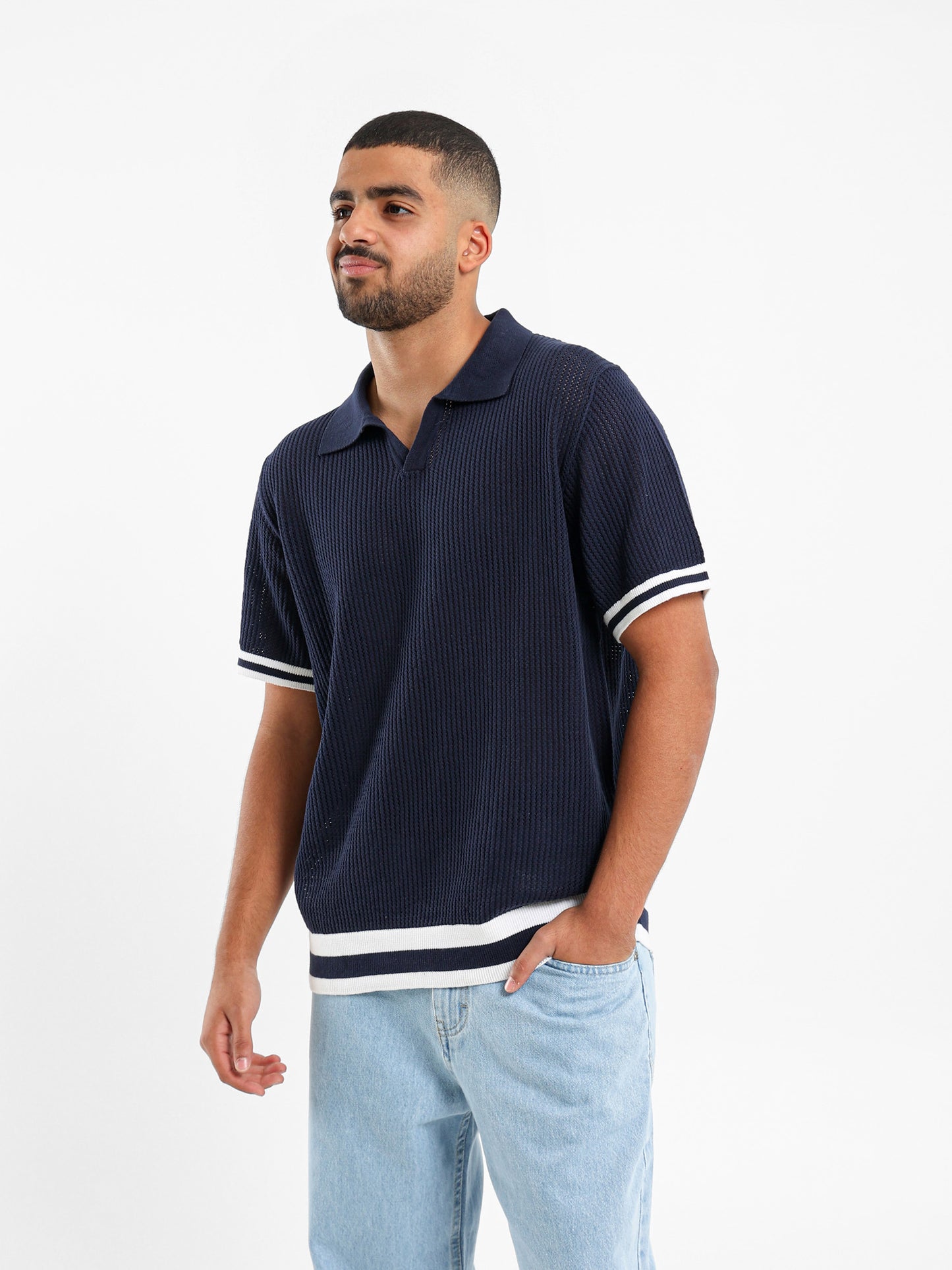 V-neck Polo Shirt