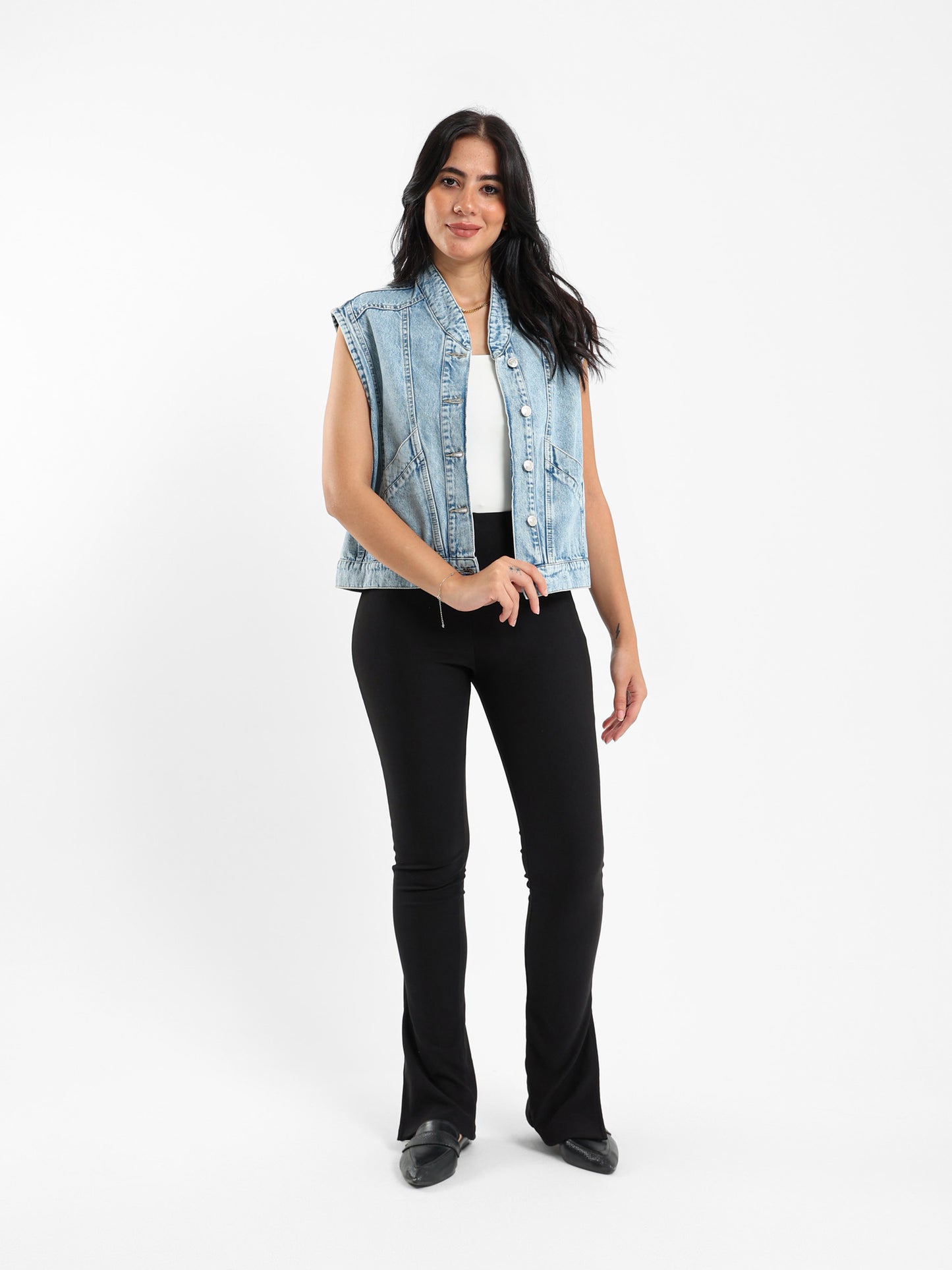 Oversized Denim Waistcoat