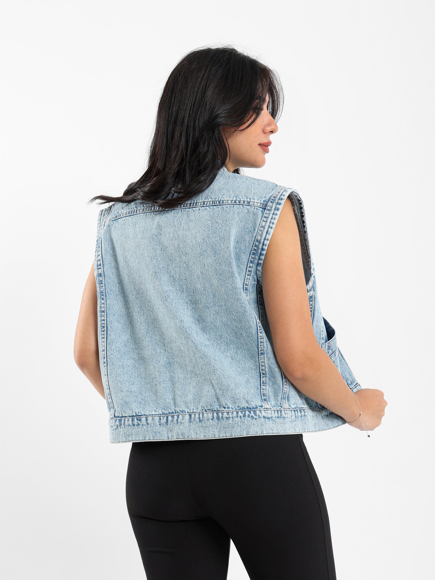 Oversized Denim Waistcoat
