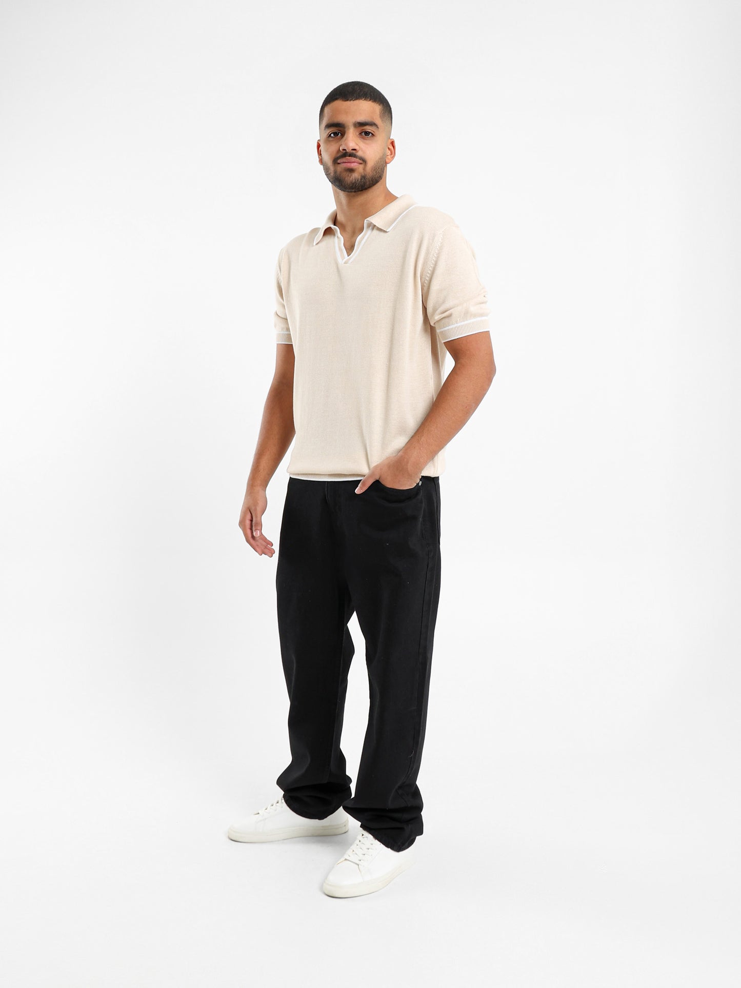 V-neck Polo Shirt