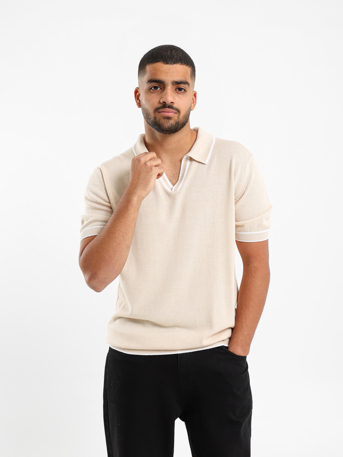 V-neck Polo Shirt
