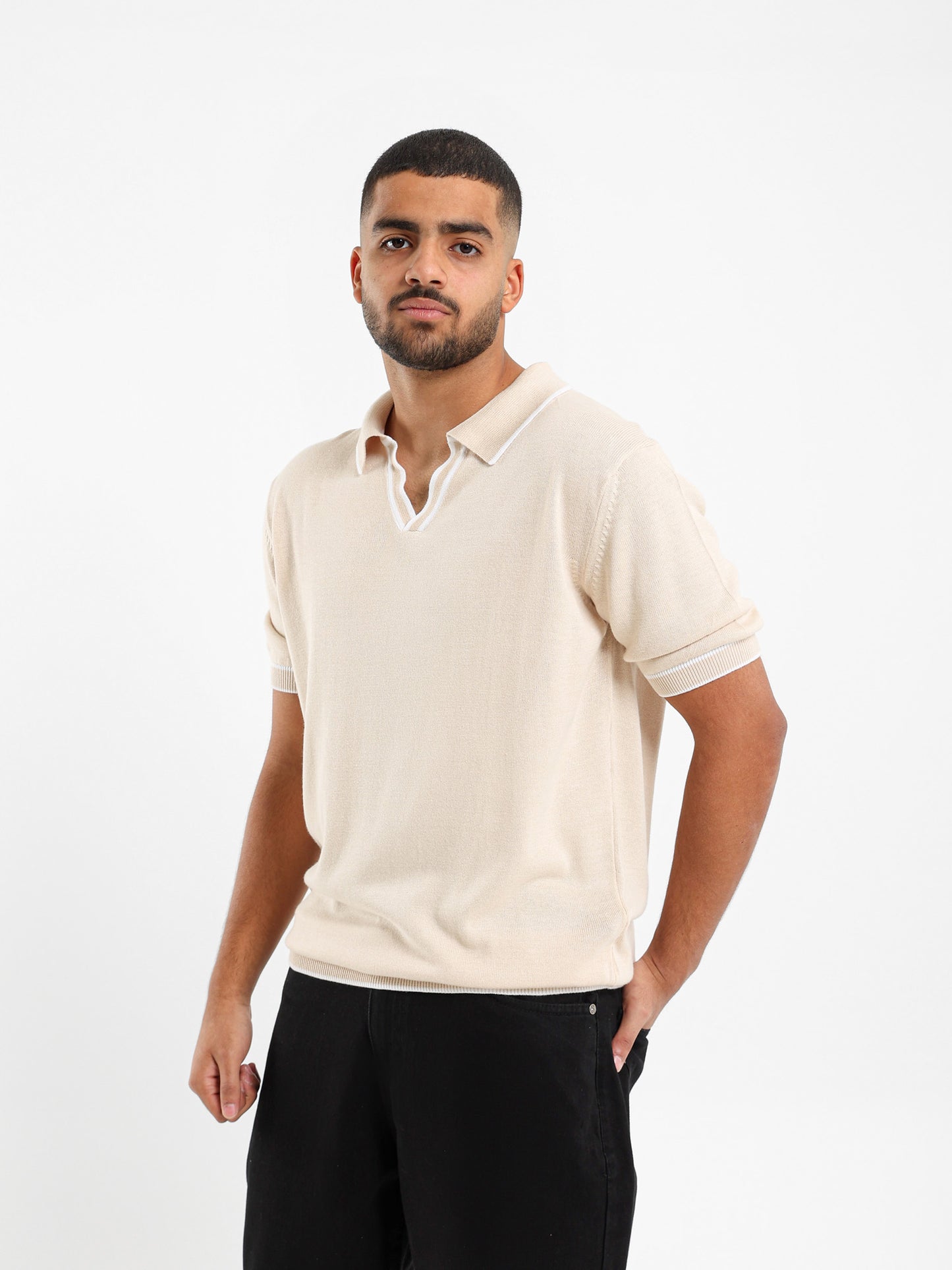 V-neck Polo Shirt