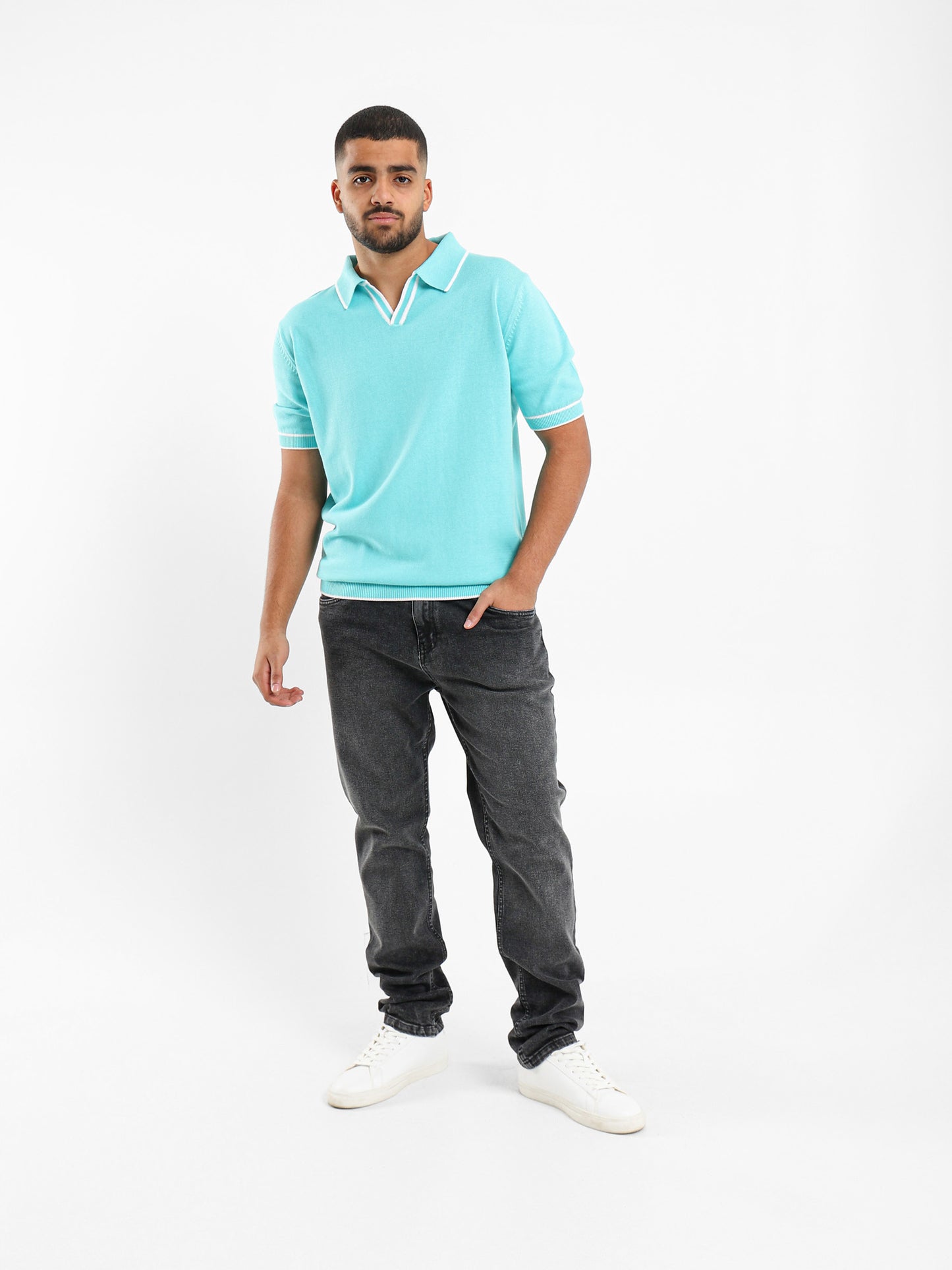 V-neck Polo Shirt