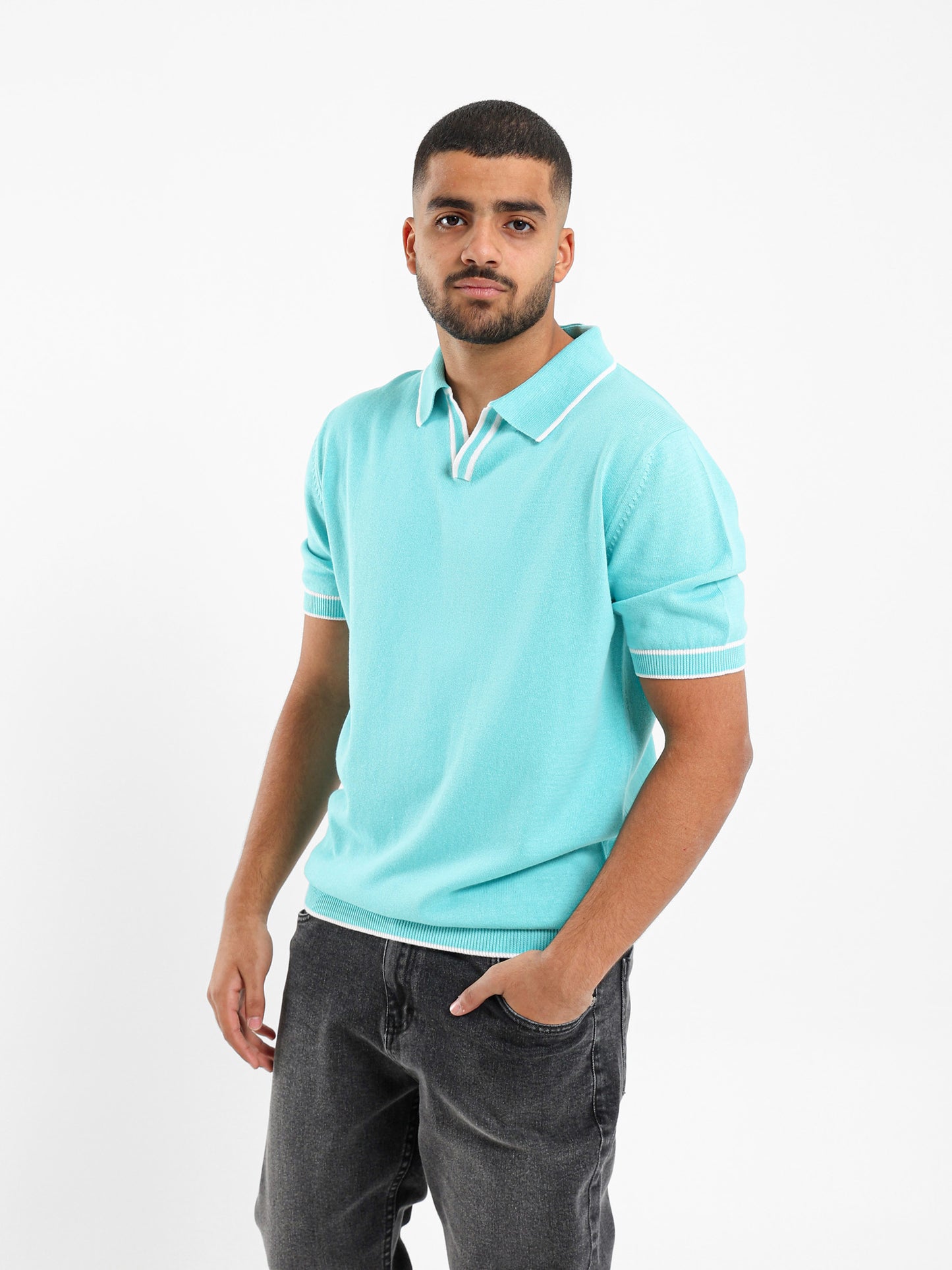 V-neck Polo Shirt