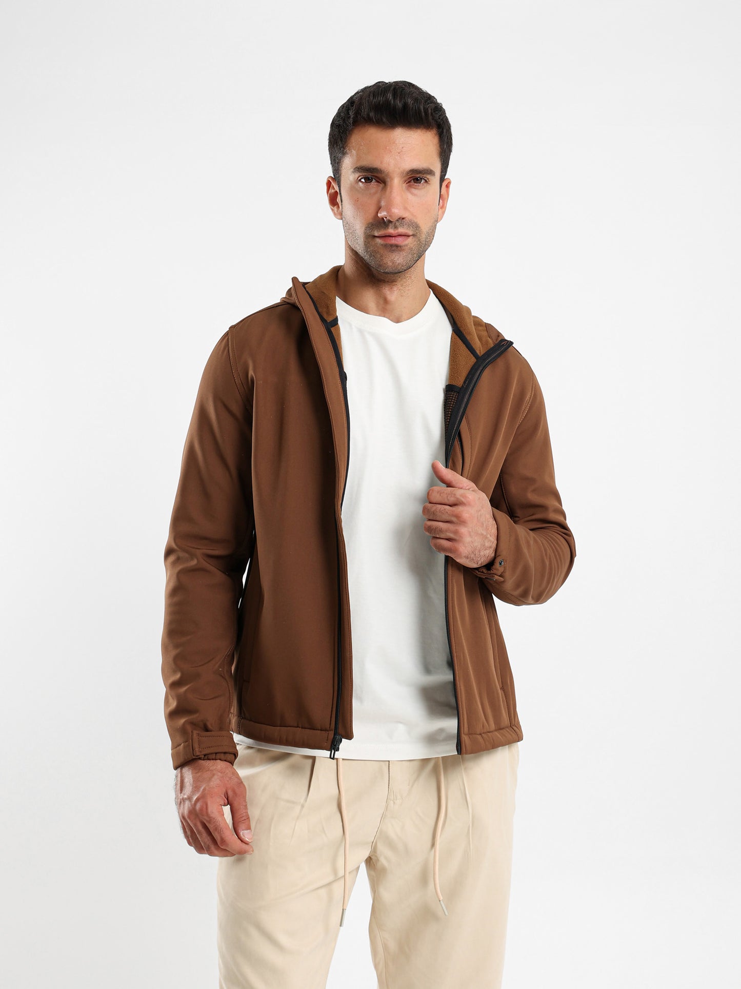 Hooded Fur-Lined Puffer Jacket