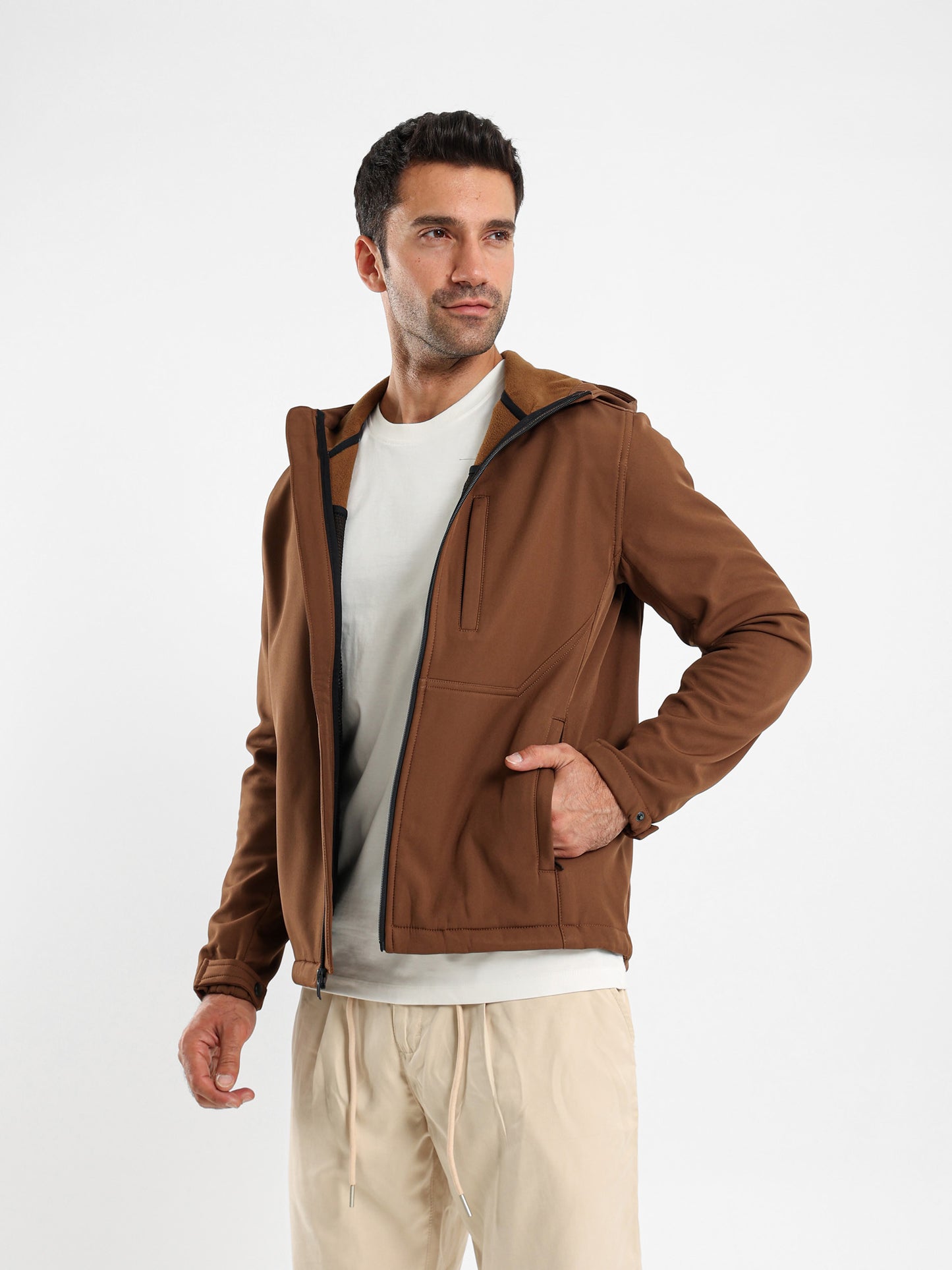 Hooded Fur-Lined Puffer Jacket
