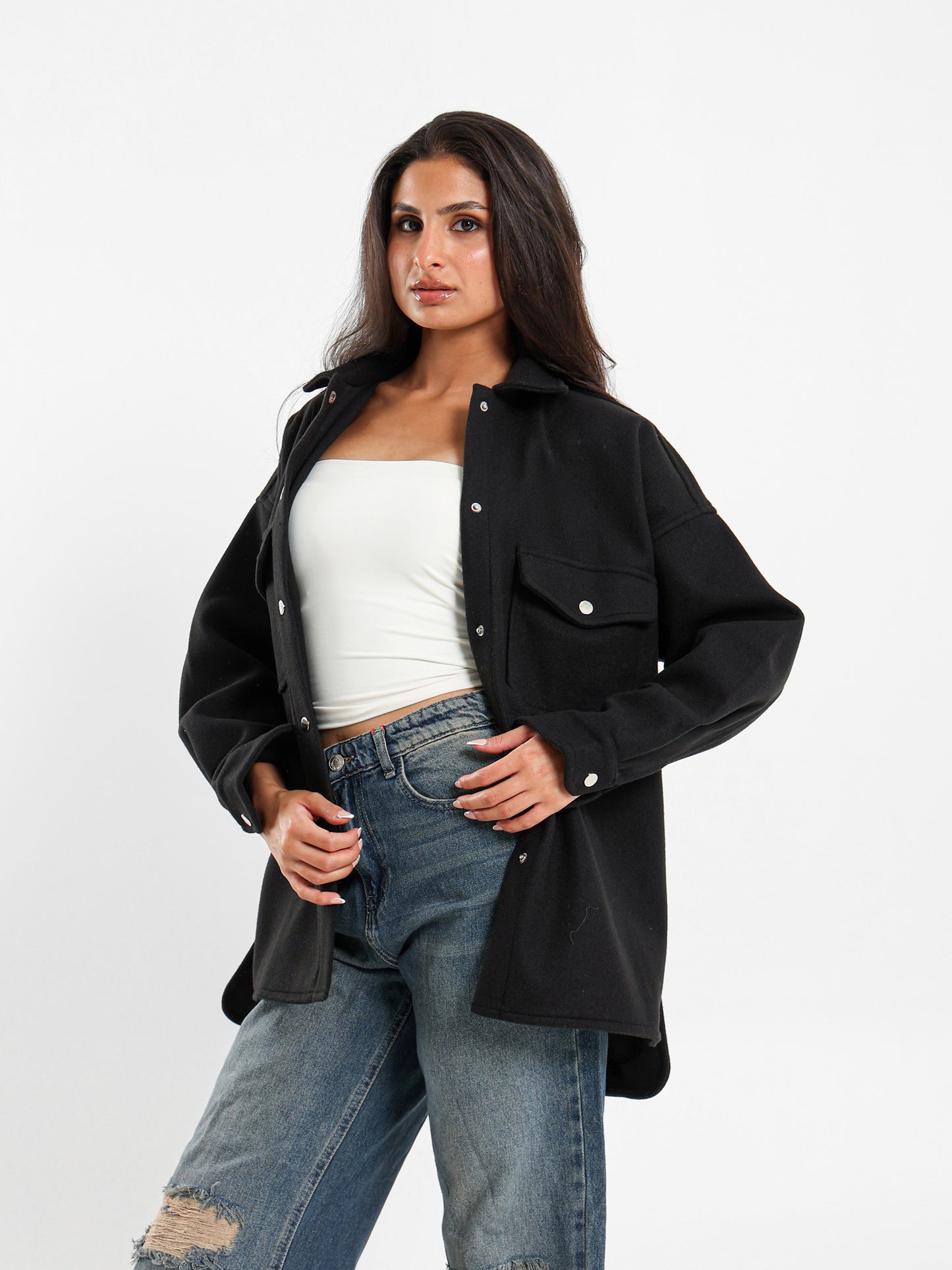 Soft Goukh Oversized Overshirt