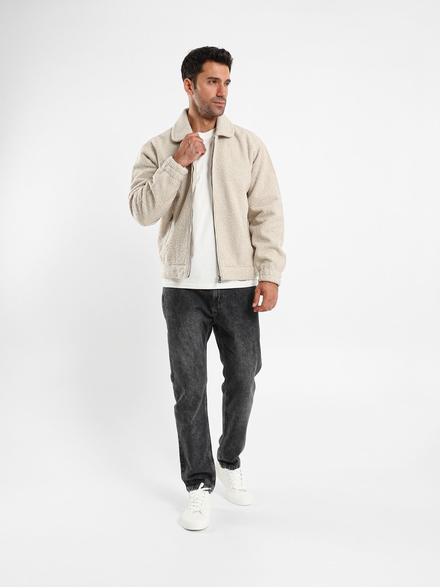 Regular Fit Teddy Jacket