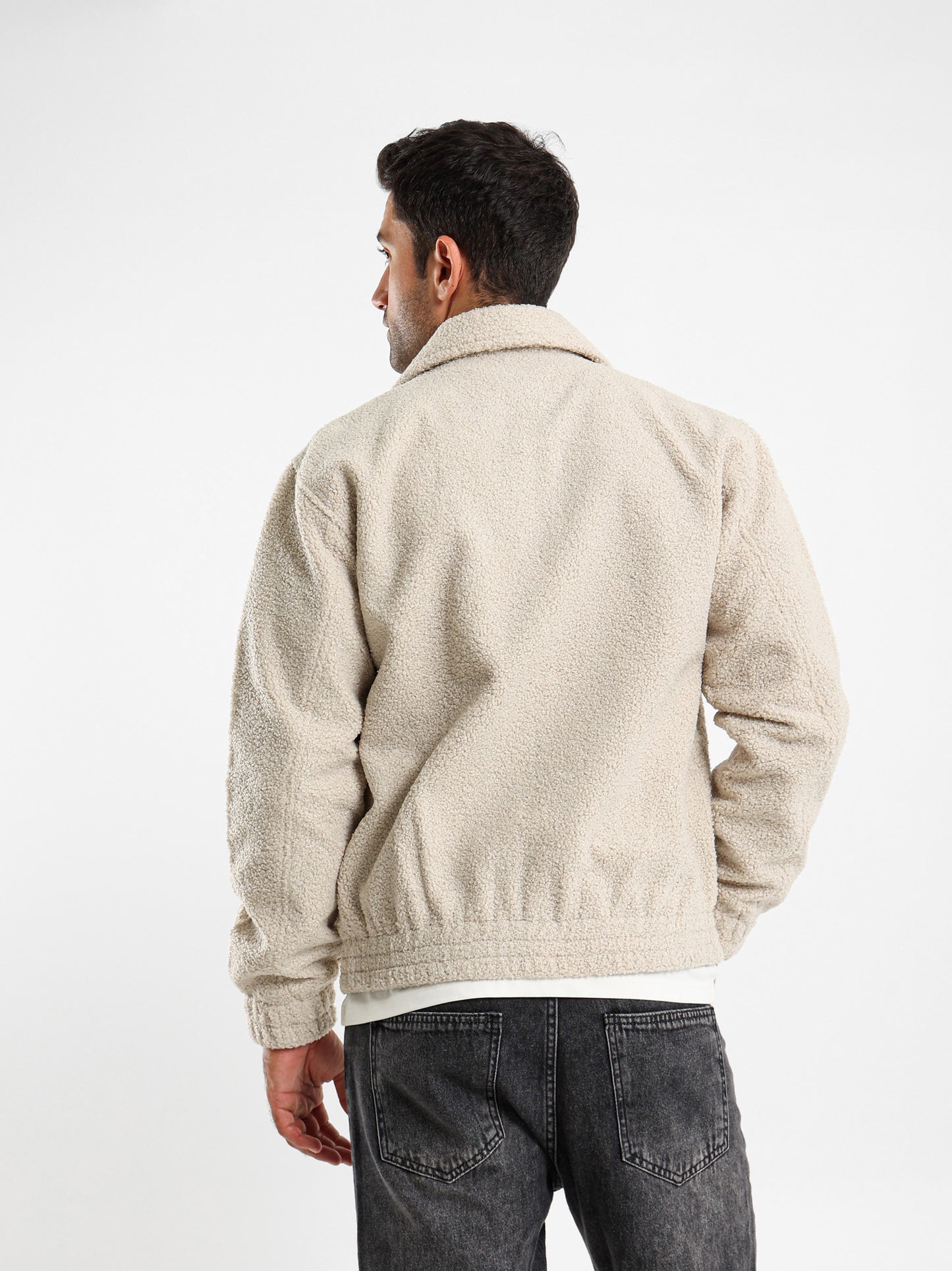 Regular Fit Teddy Jacket