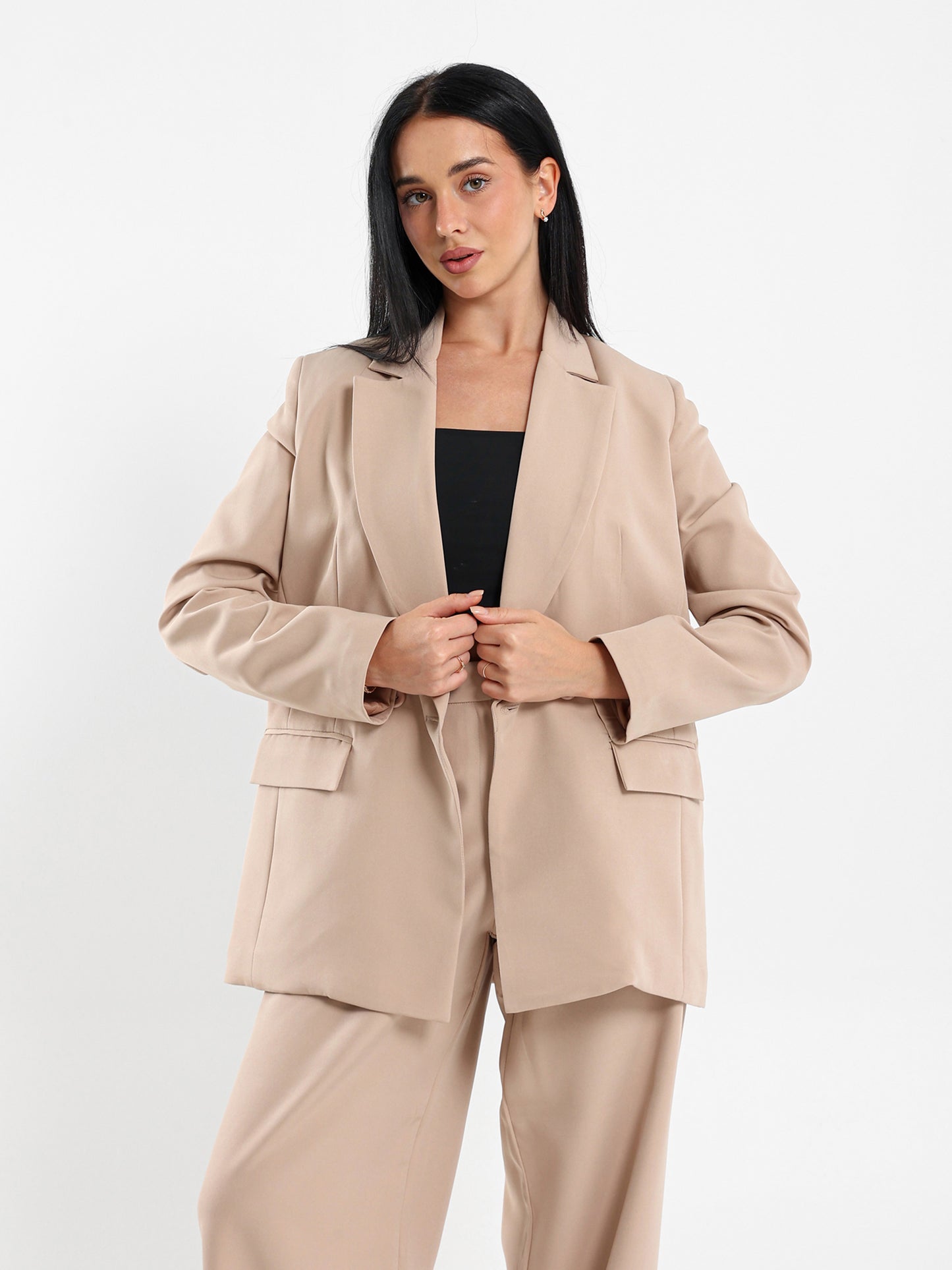 Double-Breasted Loose-Fit Blazer
