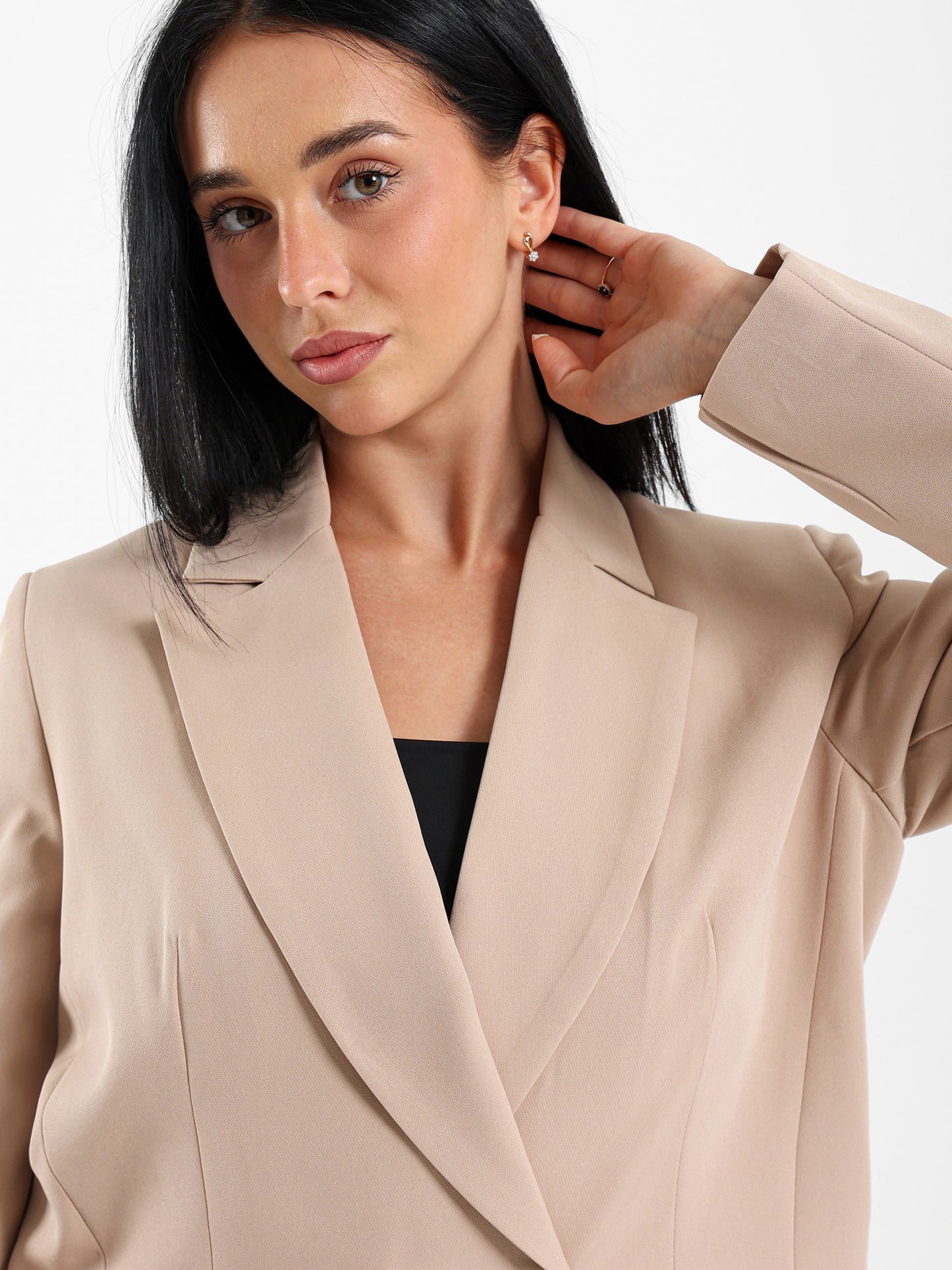 Double-Breasted Loose-Fit Blazer