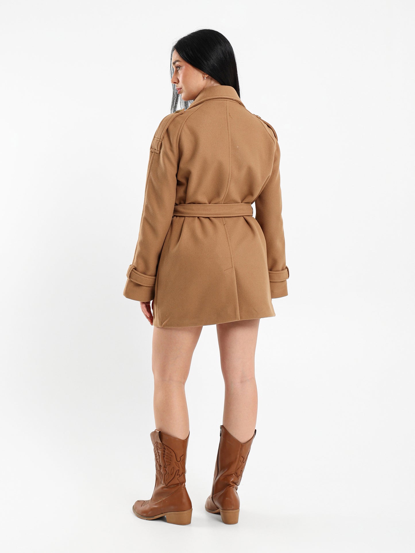 Belted Double-Breasted Jacket
