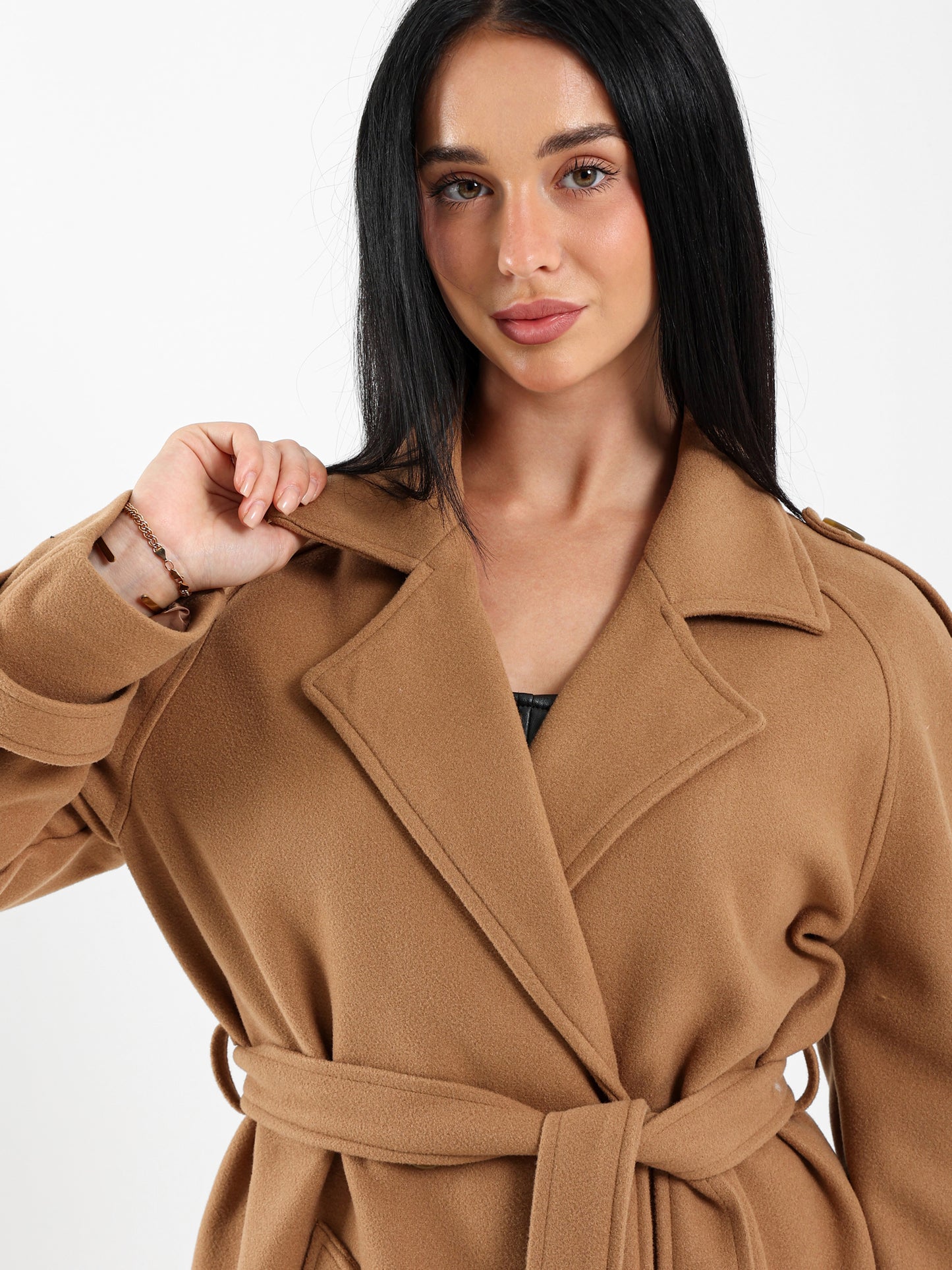 Belted Double-Breasted Jacket