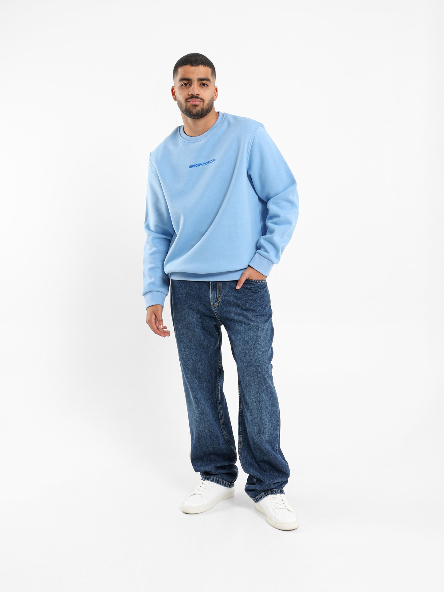 Unknown Horizon Front Print Sweatshirt