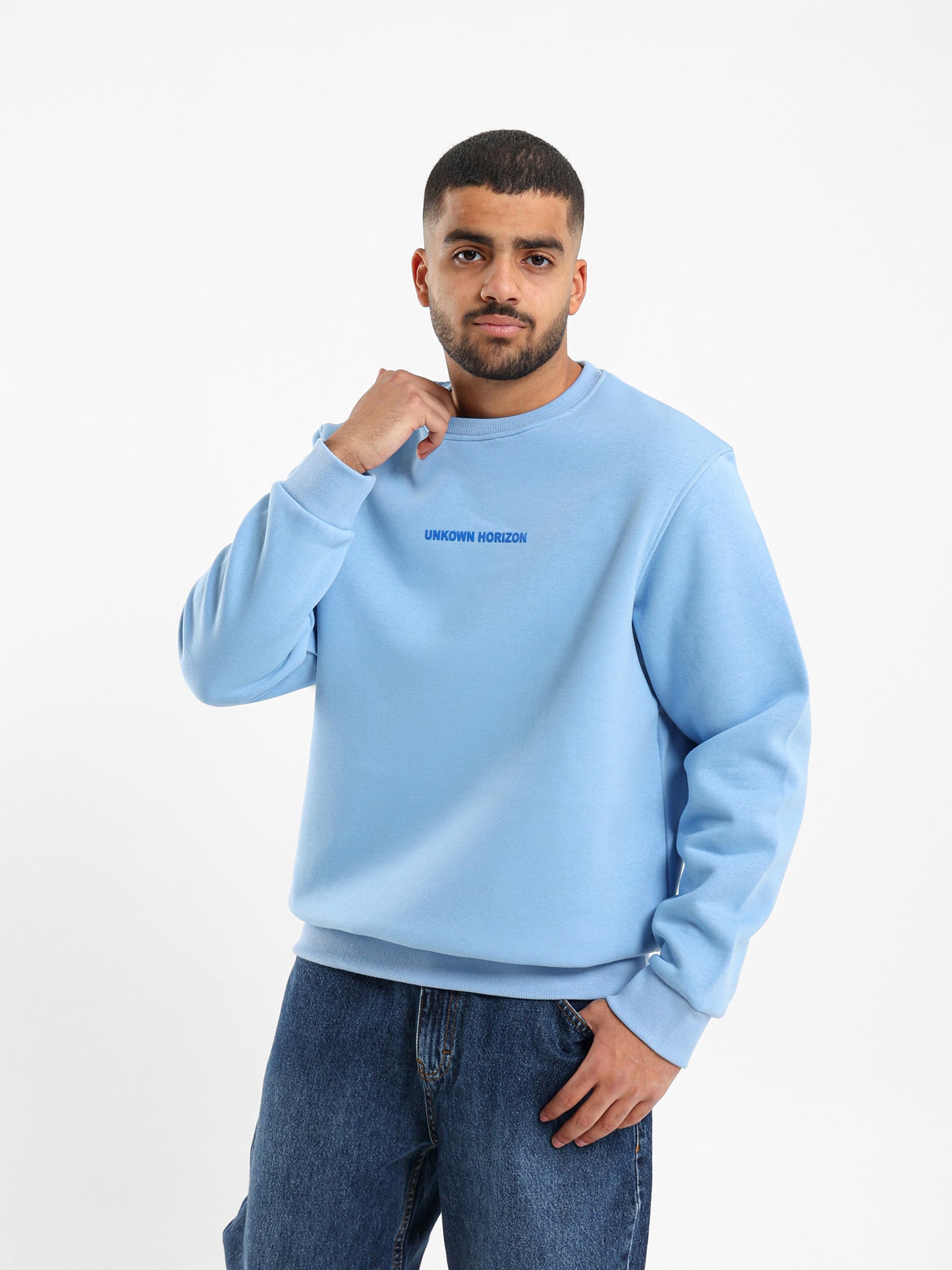 Unknown Horizon Front Print Sweatshirt