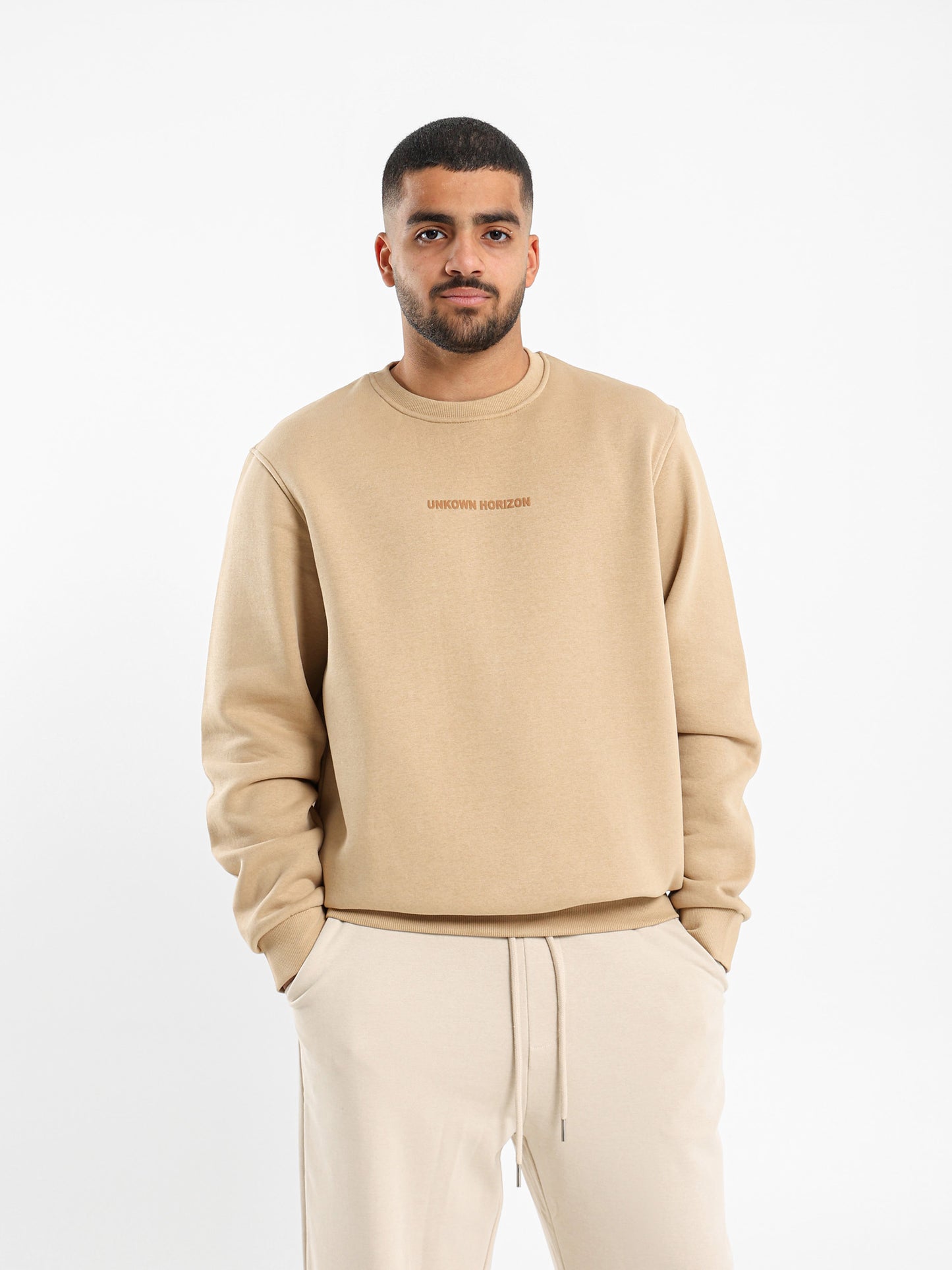 Unknown Horizon Front Print Sweatshirt
