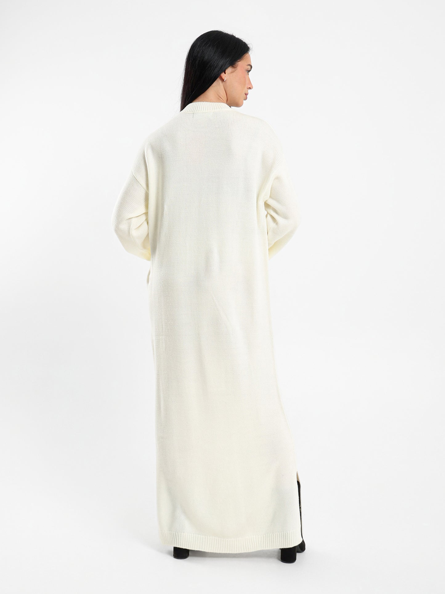 Midi High-Neck Dress