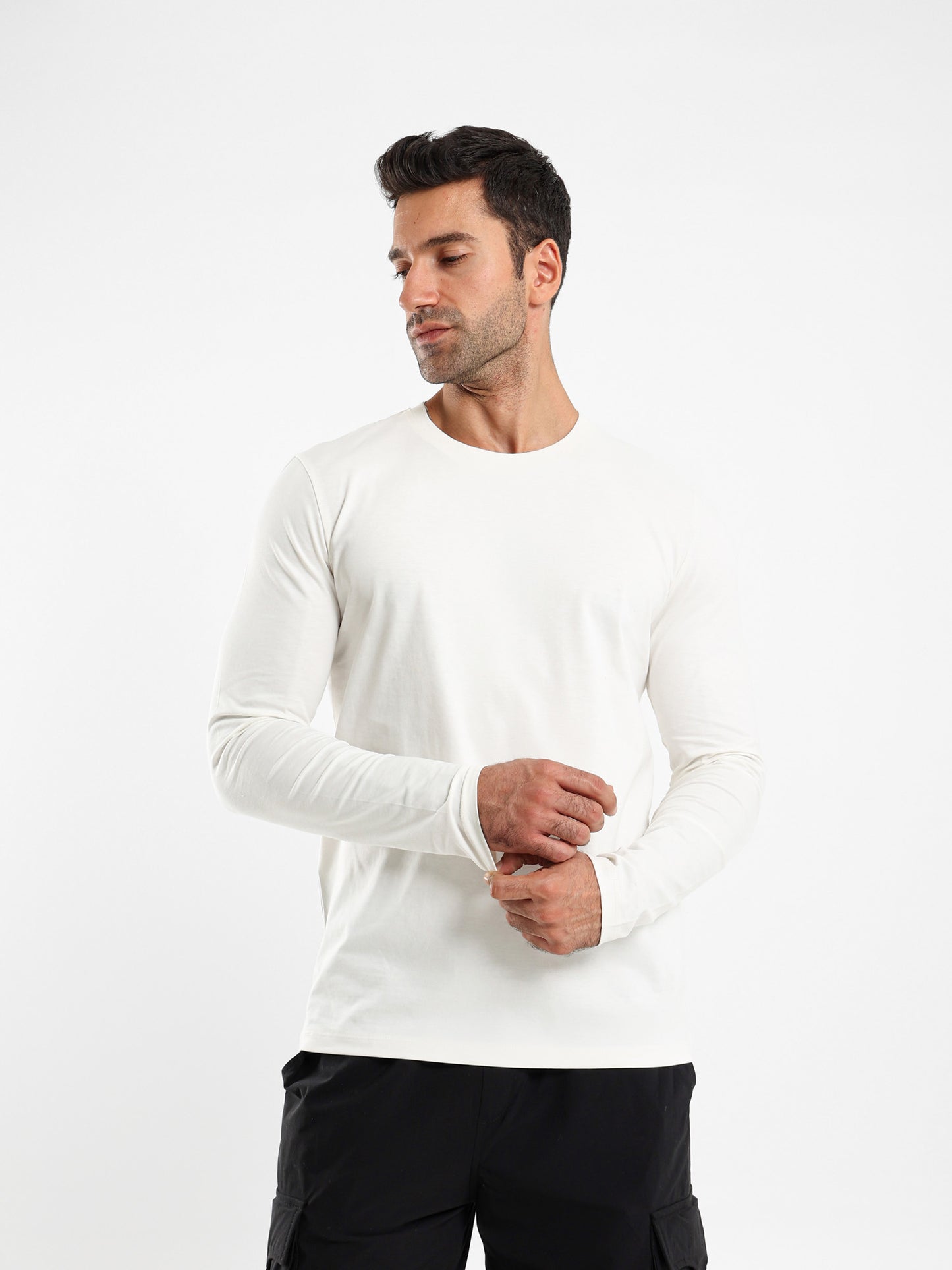 Regular Fit Heavy Jersey Long Sleeve T-Shirt