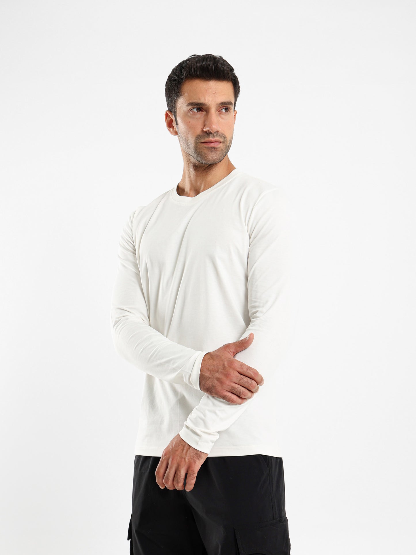 Regular Fit Heavy Jersey Long Sleeve T-Shirt