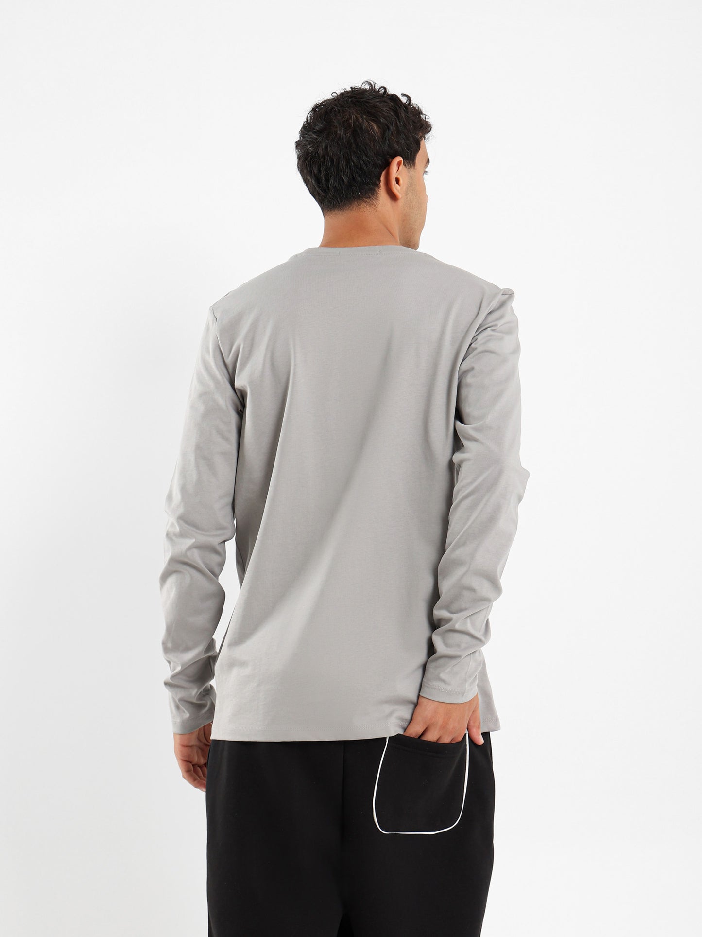Regular Fit Heavy Jersey Long Sleeve T-Shirt