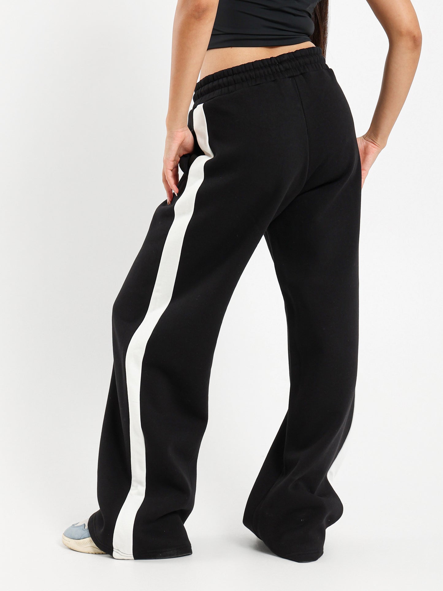 Wide Leg Side Stripe