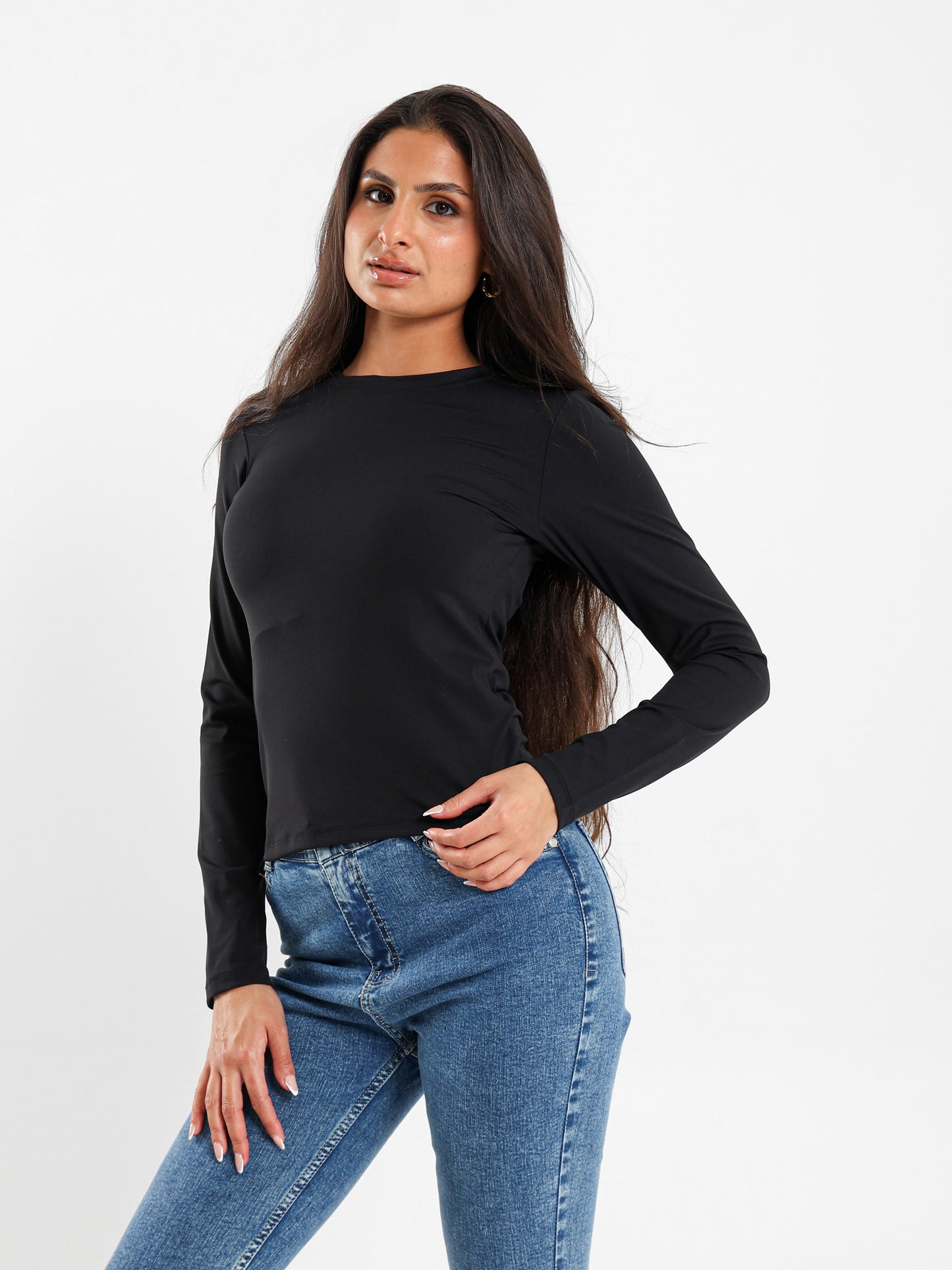 Polyamide Round Neck Top