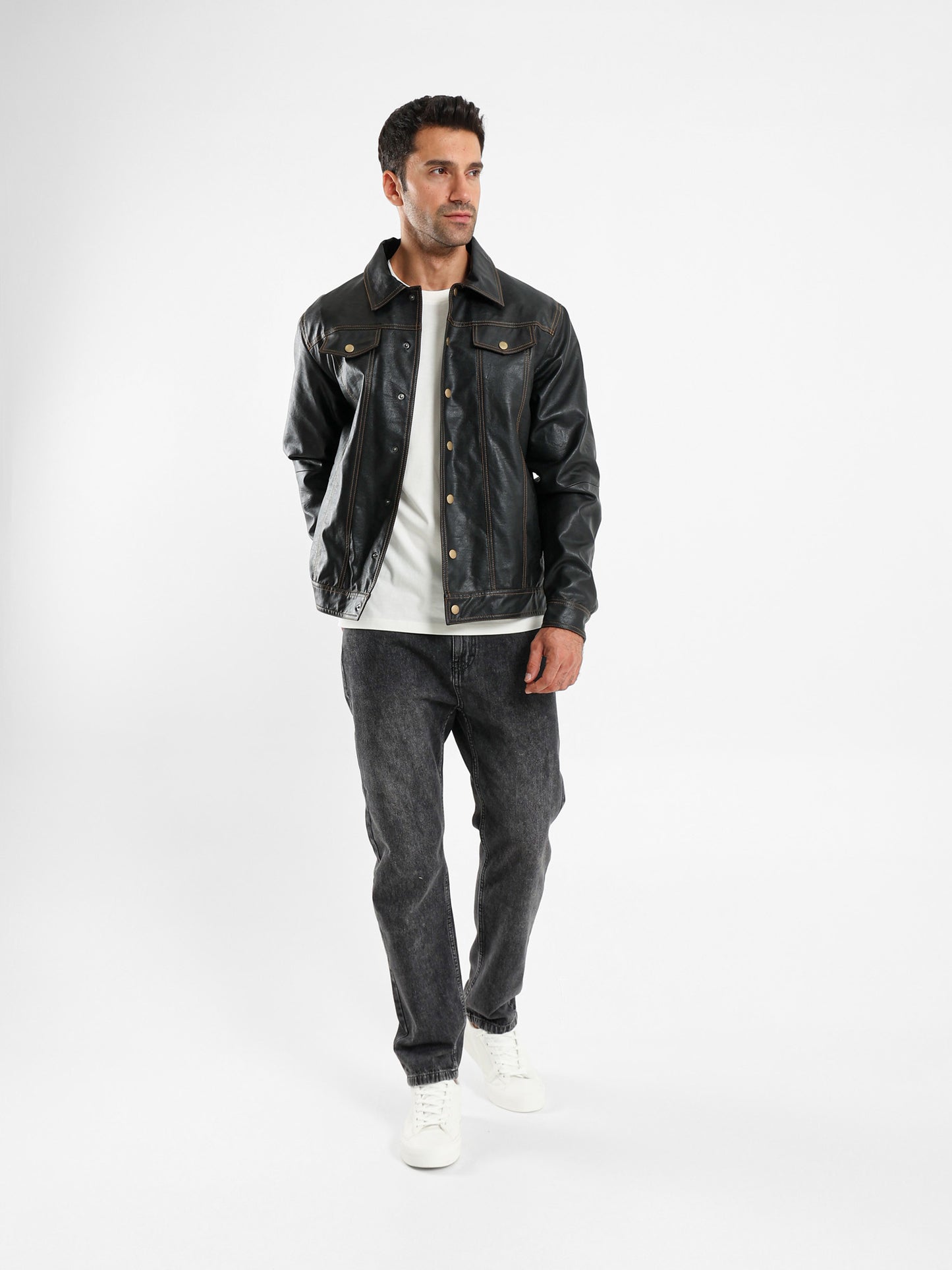 Faux Leather Jacket