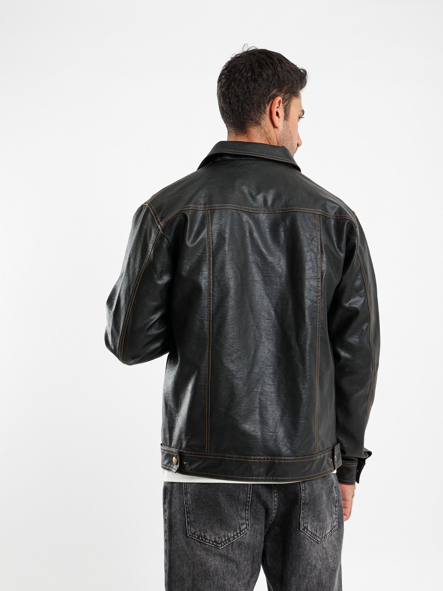 Faux Leather Jacket