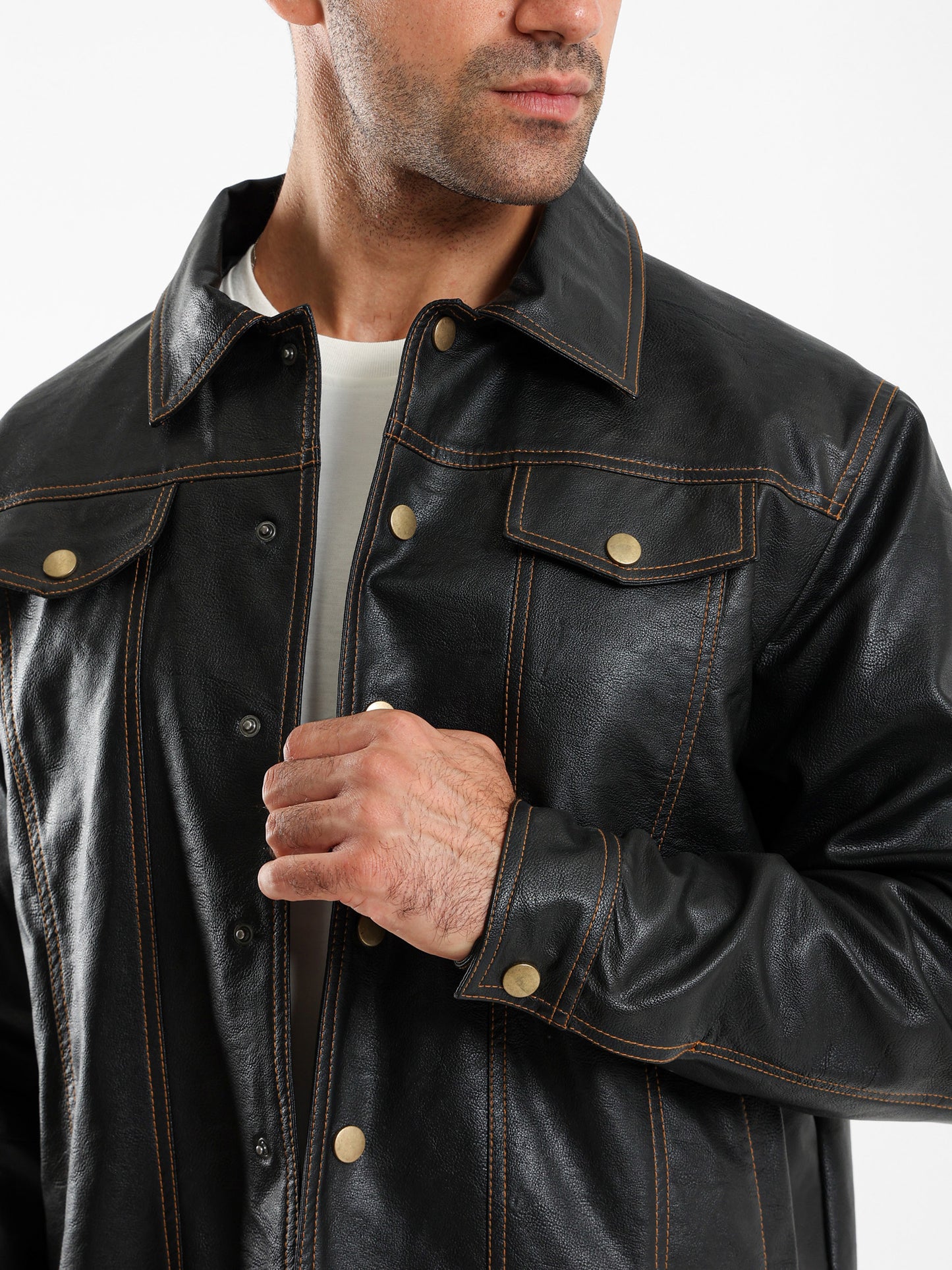 Faux Leather Jacket