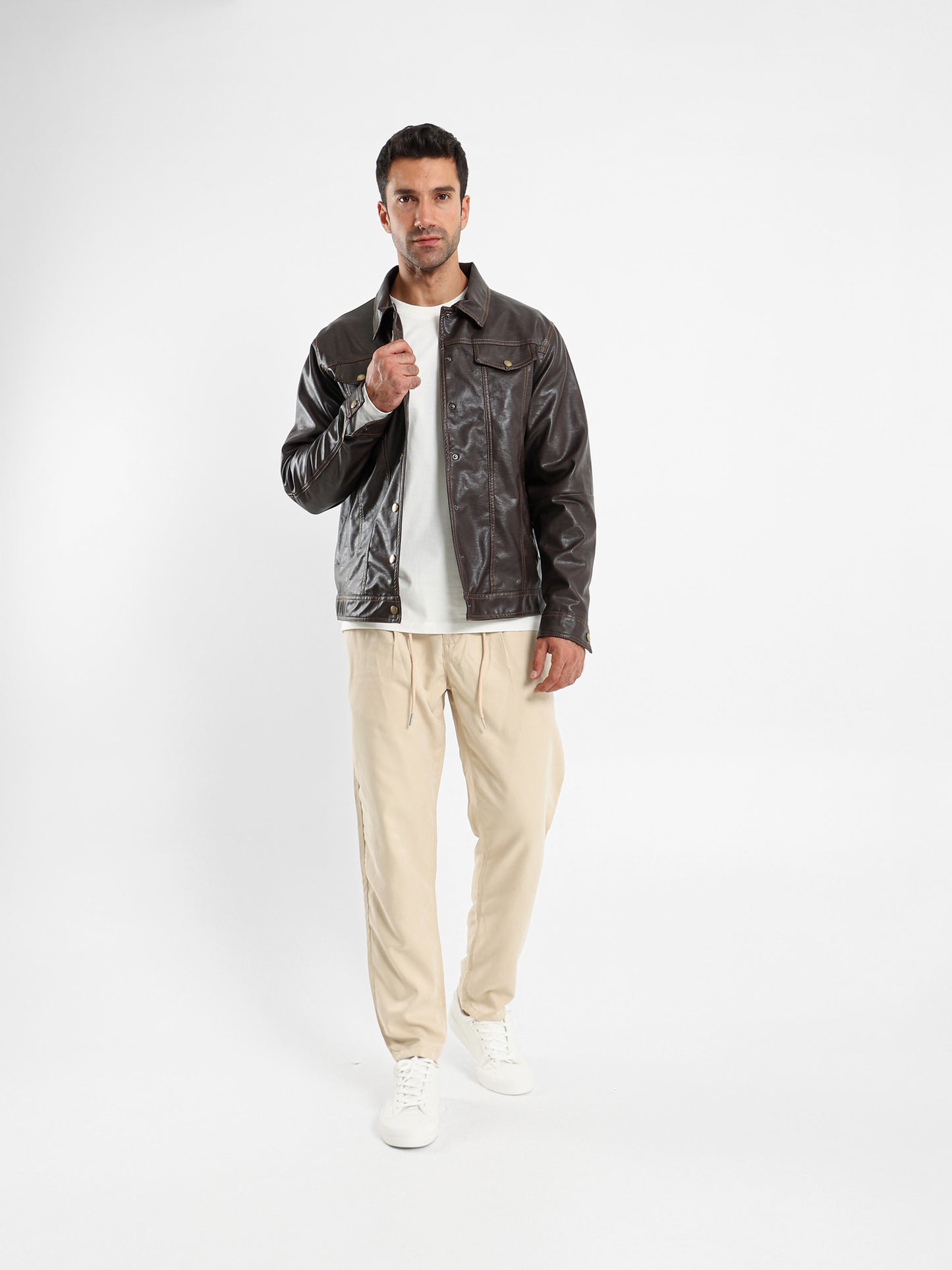 Faux Leather Jacket