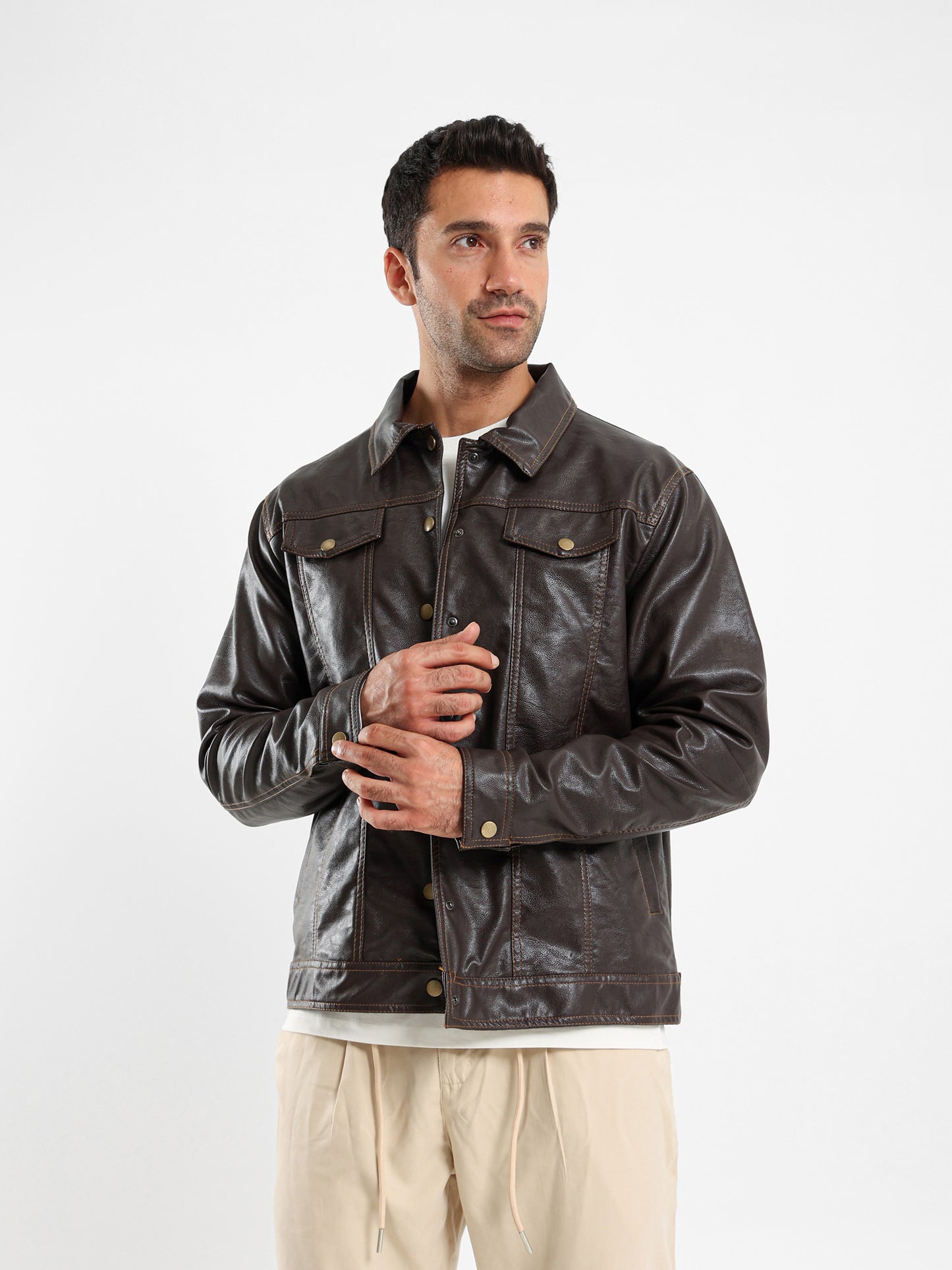 Faux Leather Jacket