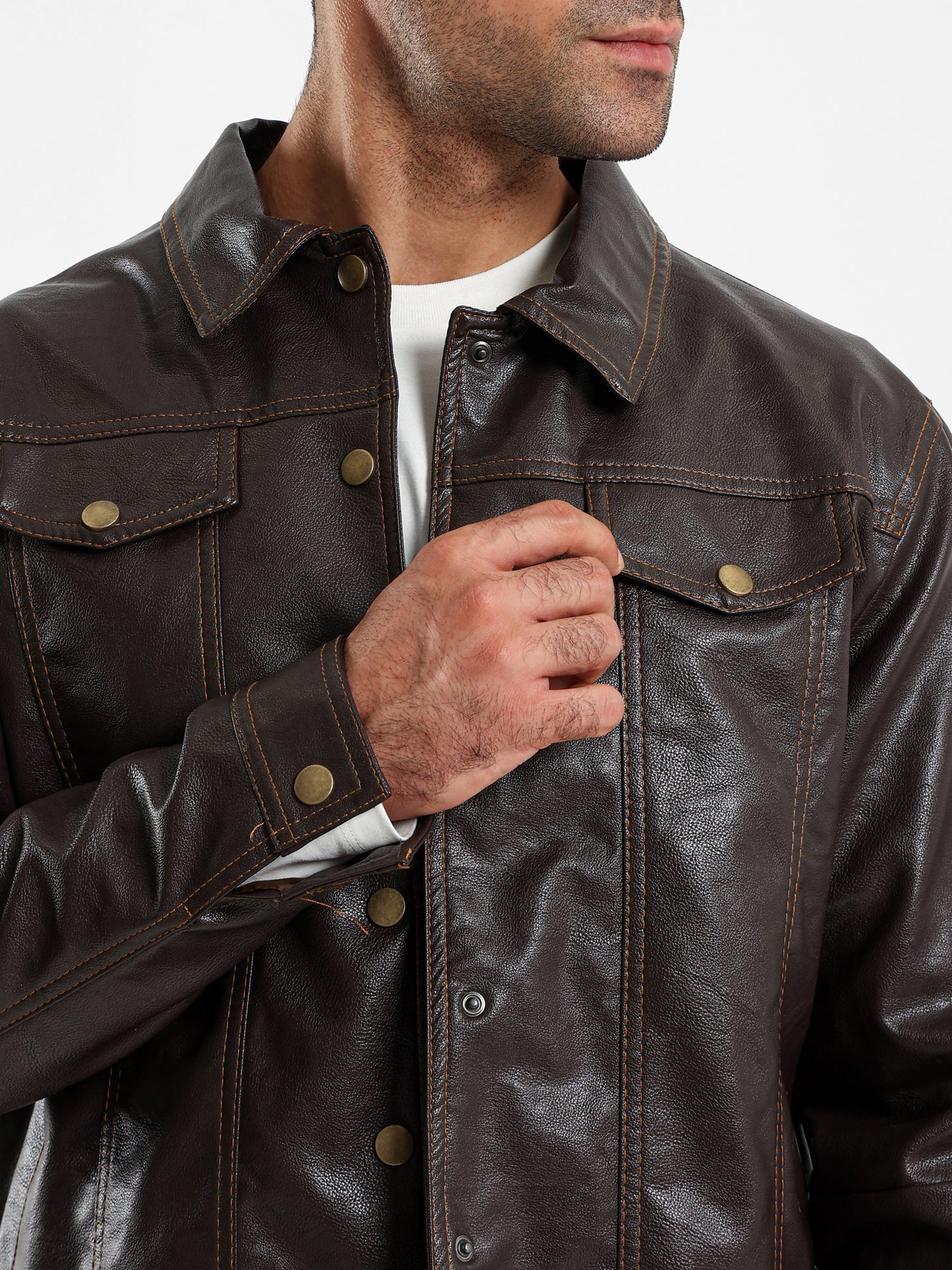 Faux Leather Jacket