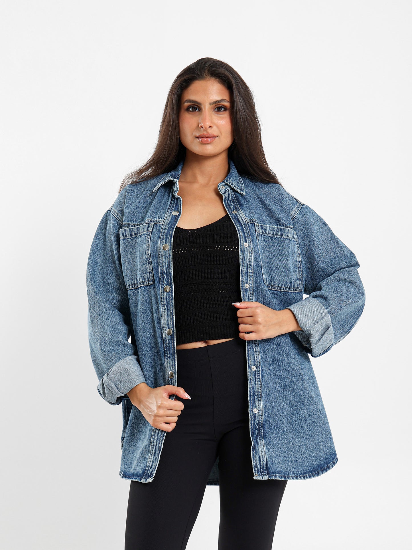 Oversized Denim Shirt