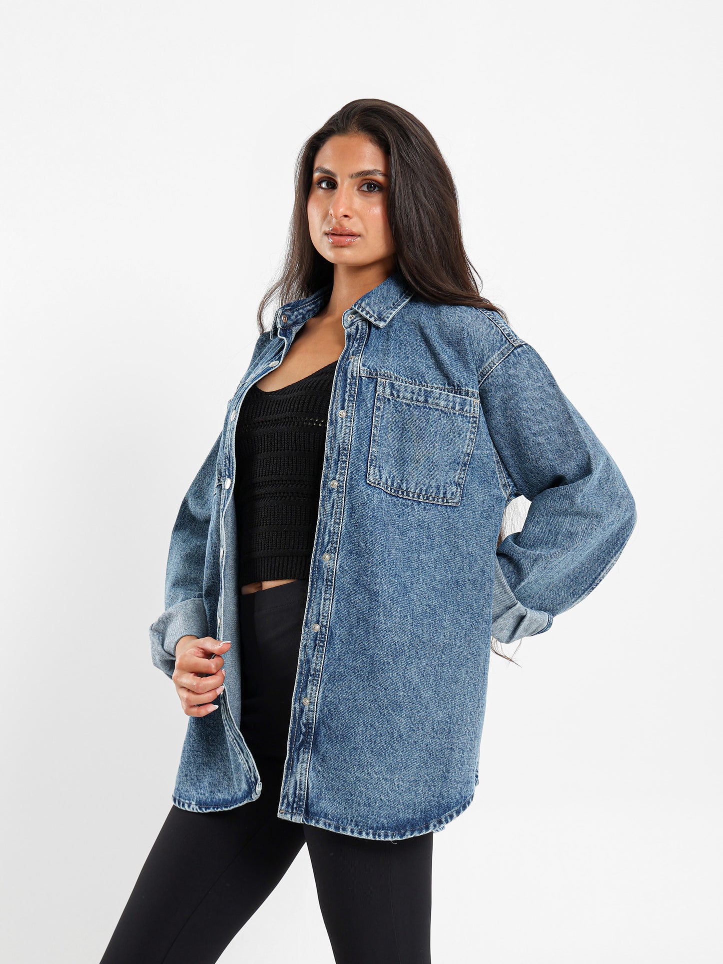 Oversized Denim Shirt
