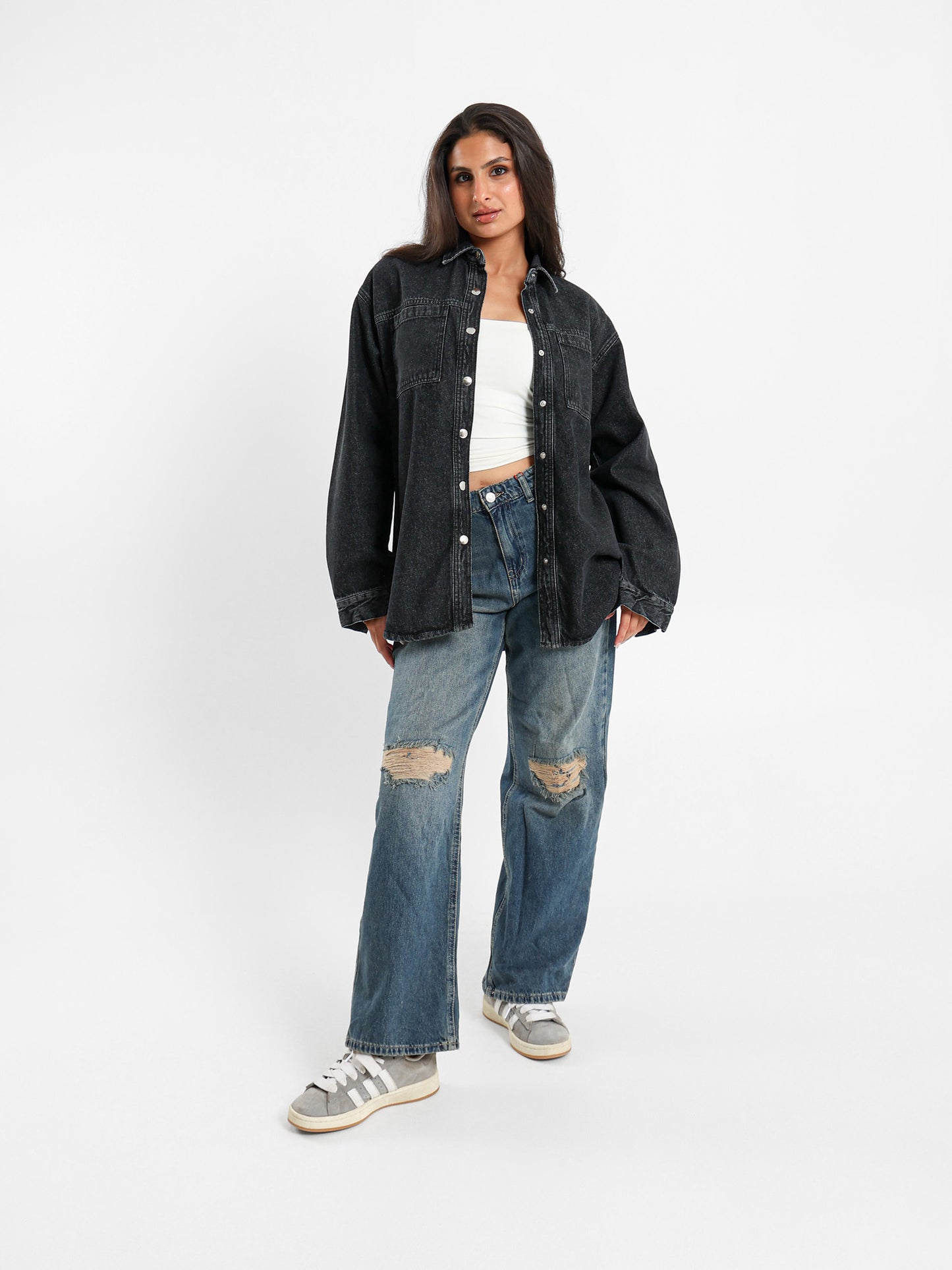 Oversized Denim Shirt