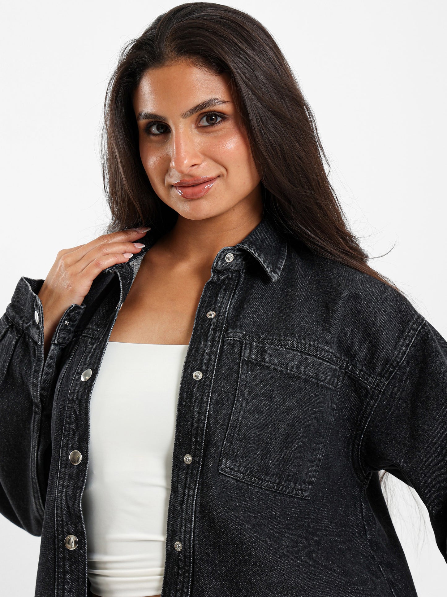 Oversized Denim Shirt