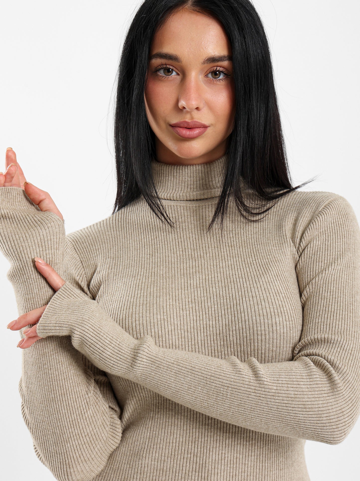 Fitted Turtleneck Pullover