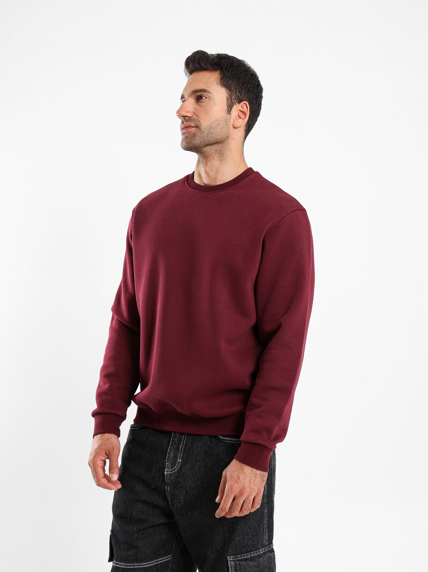 Relaxed Fit Round Neck Sweatshirt