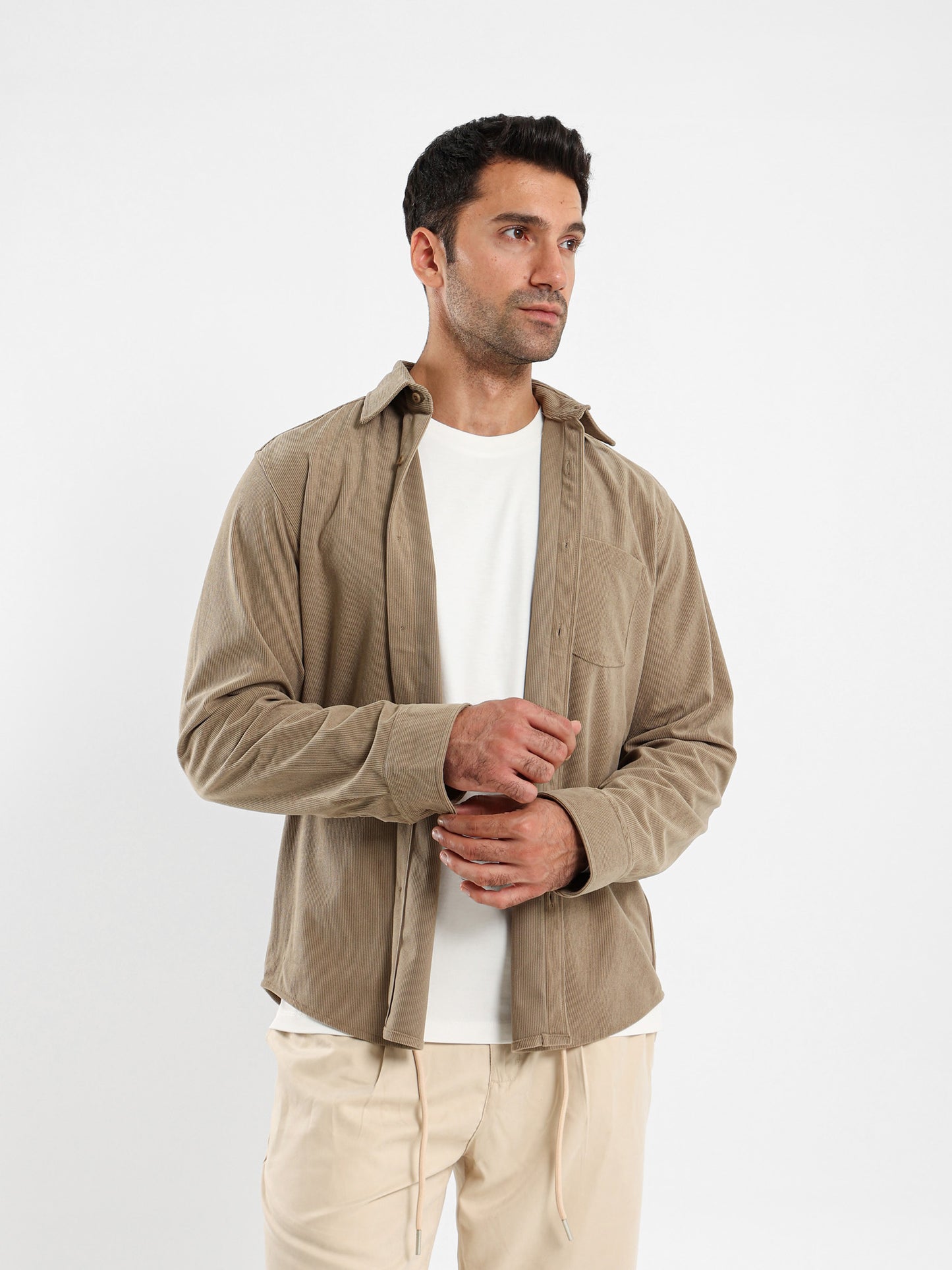 Relaxed Fit Corduroy Shirt