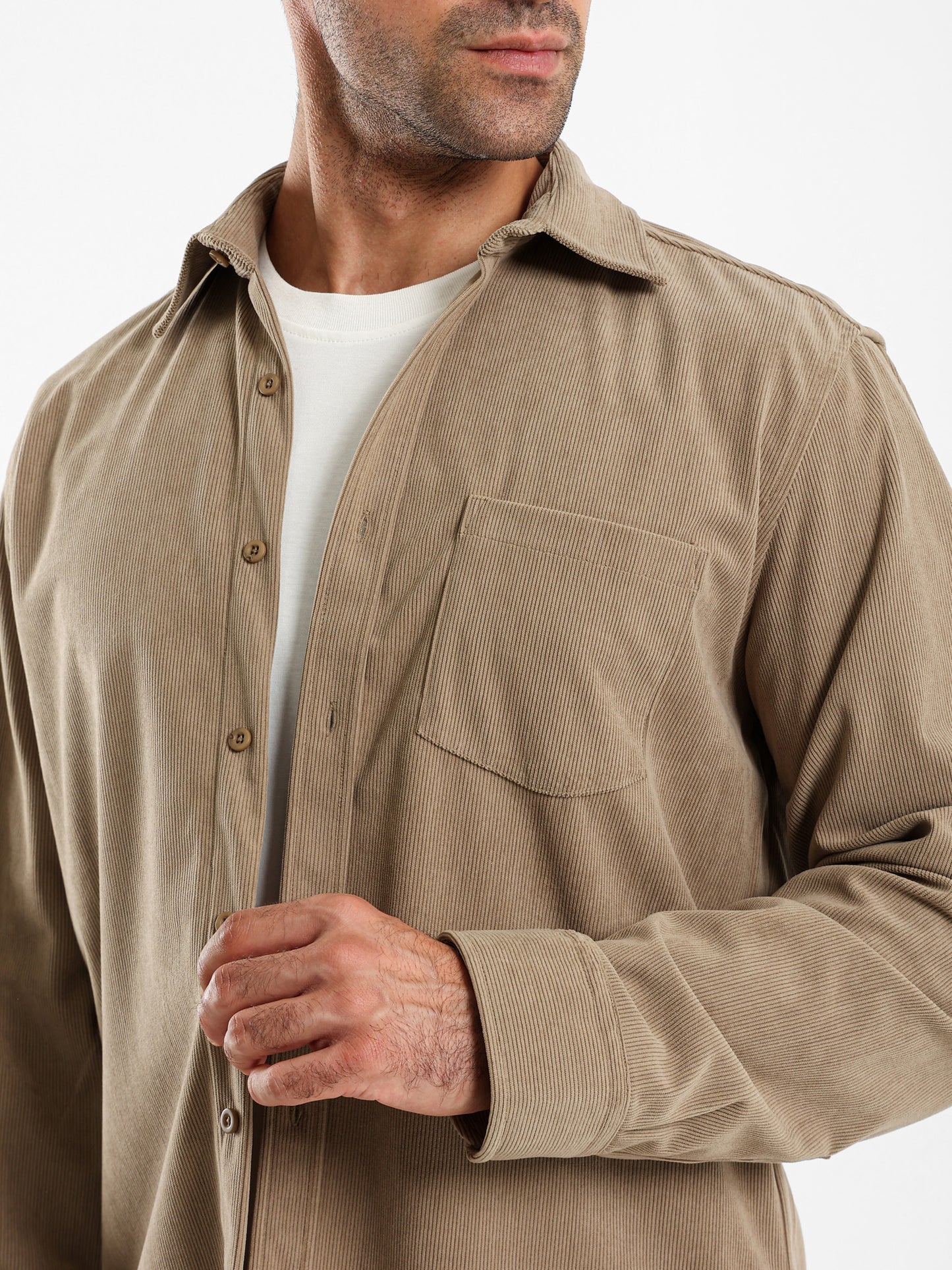 Relaxed Fit Corduroy Shirt