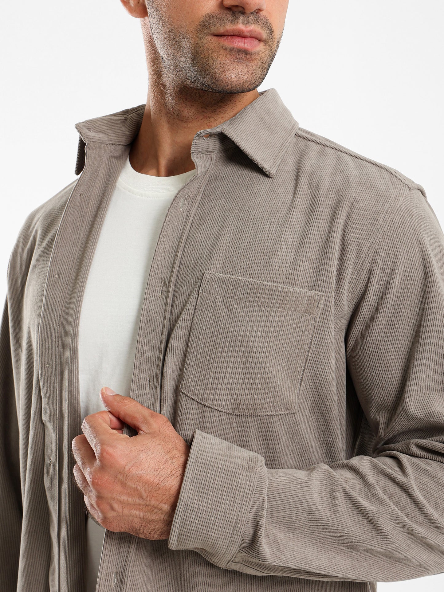 Relaxed Fit Corduroy Shirt