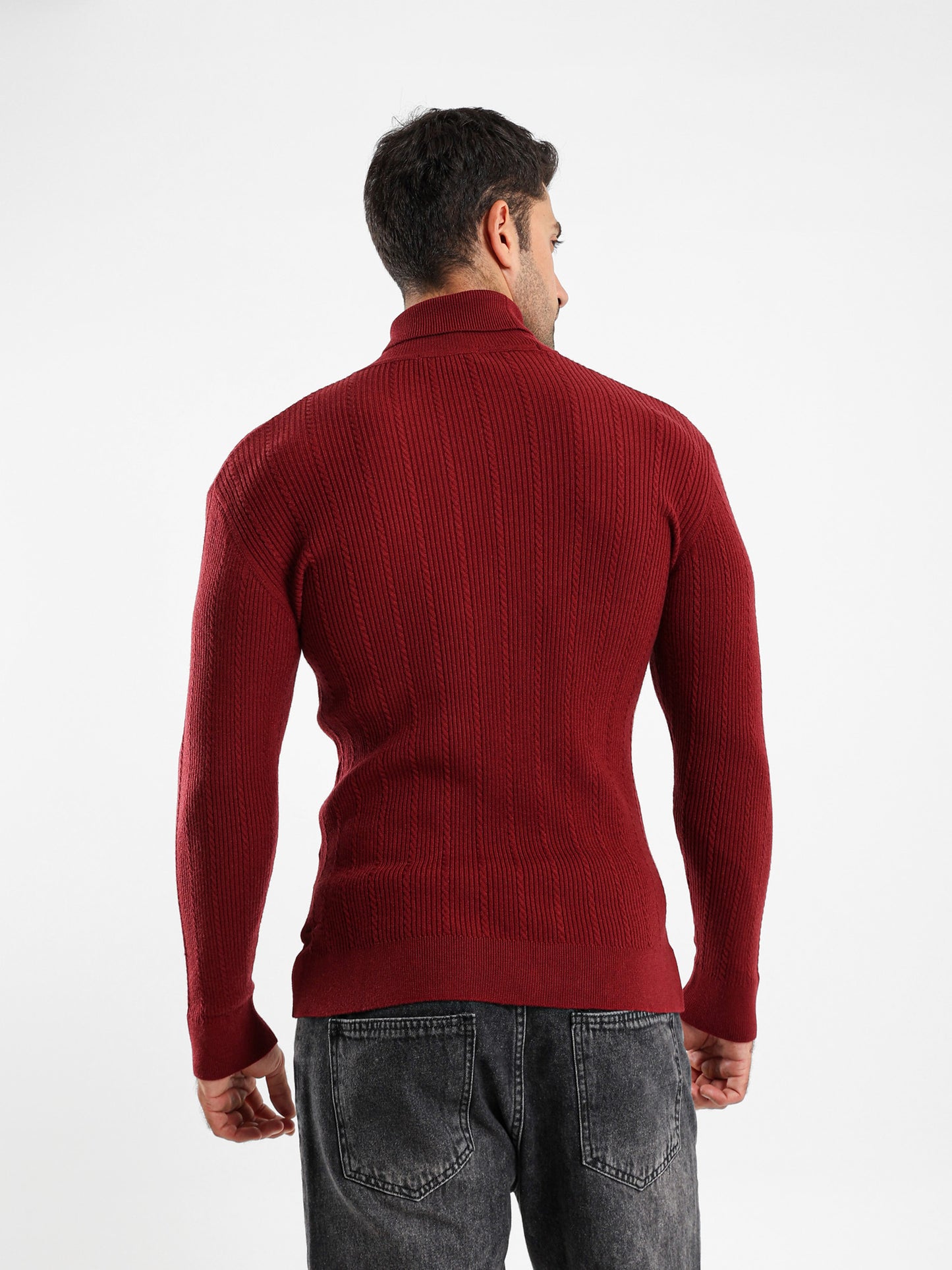 Regular Fit High Neck Pullover