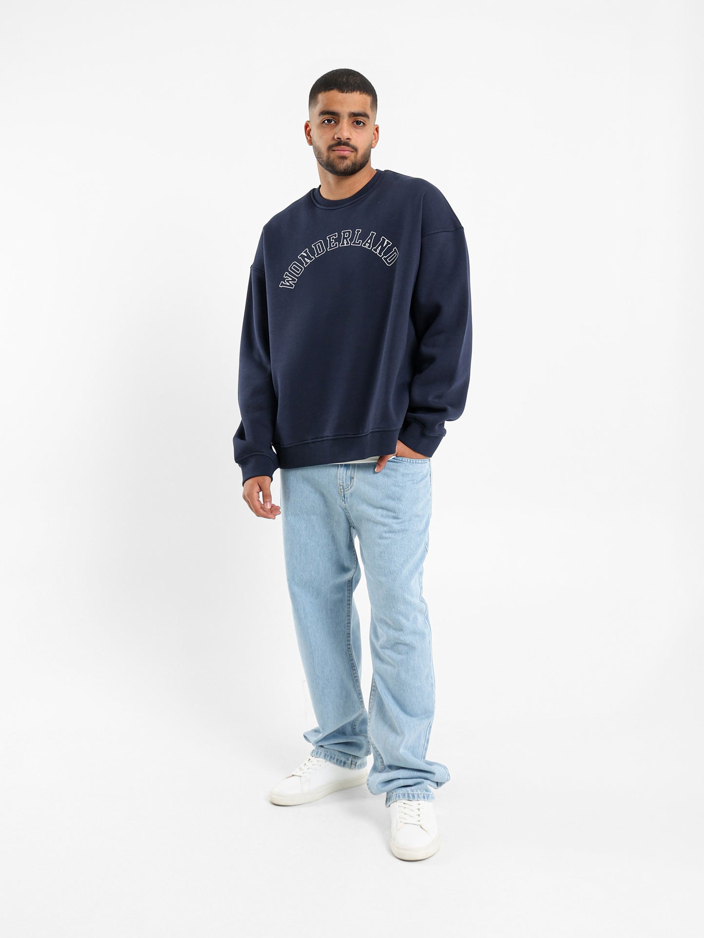 Wonderland Front Print Sweatshirt