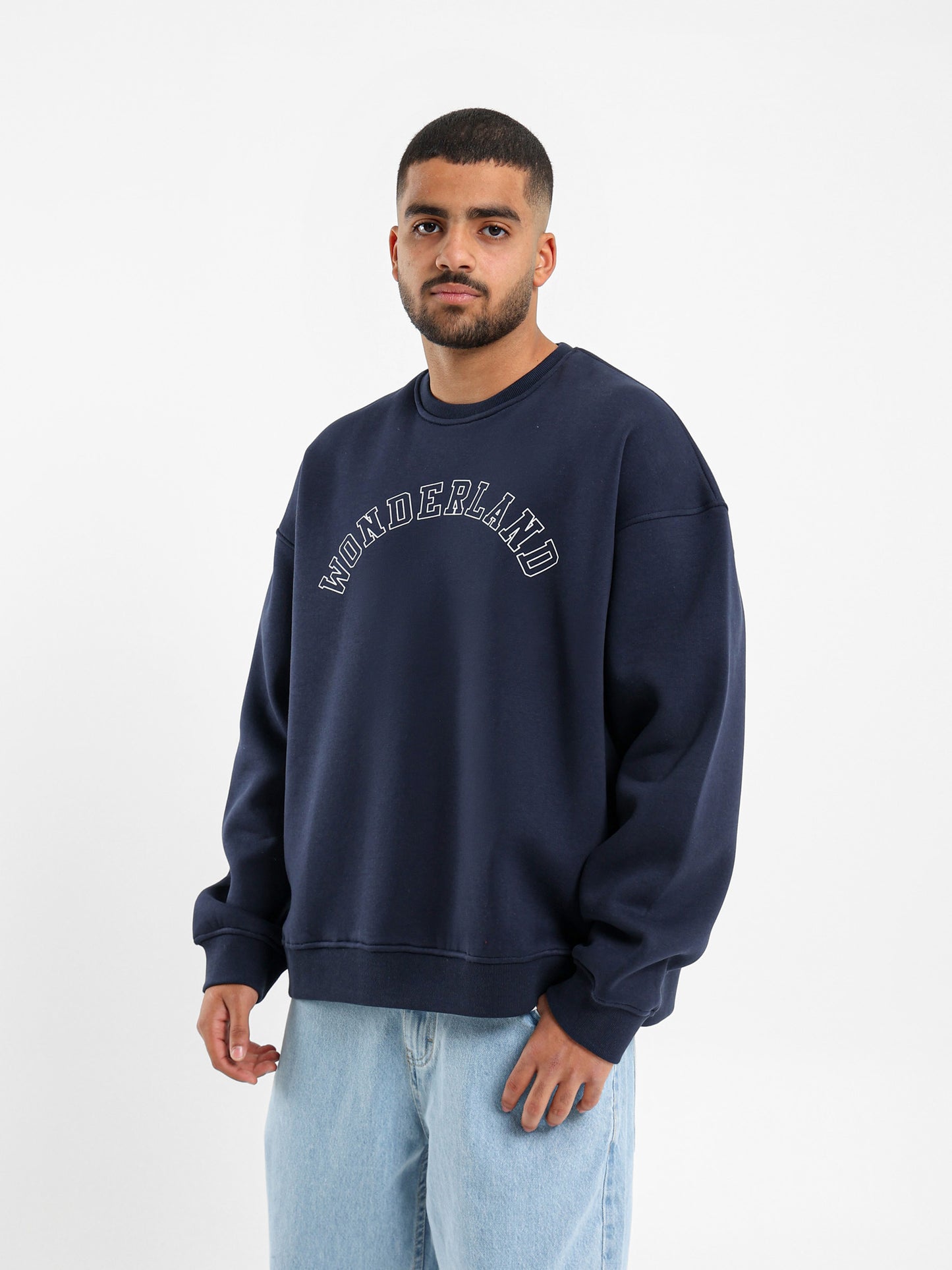 Wonderland Front Print Sweatshirt