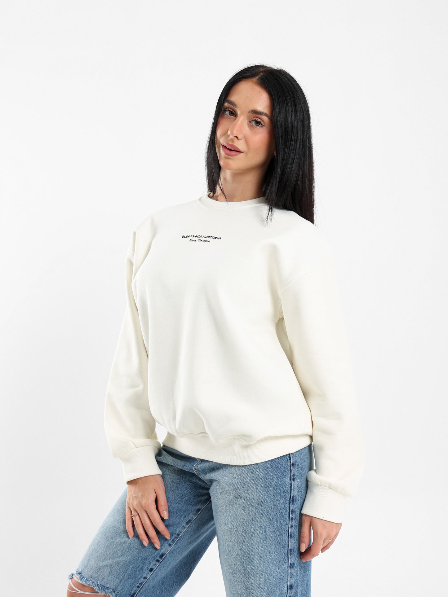 Foil Back Printed Sweatshirt