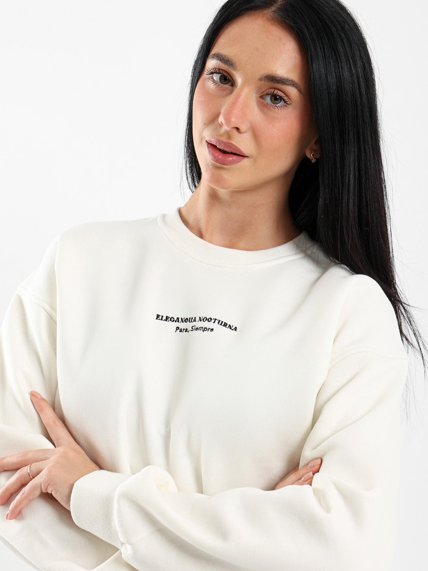 Foil Back Printed Sweatshirt