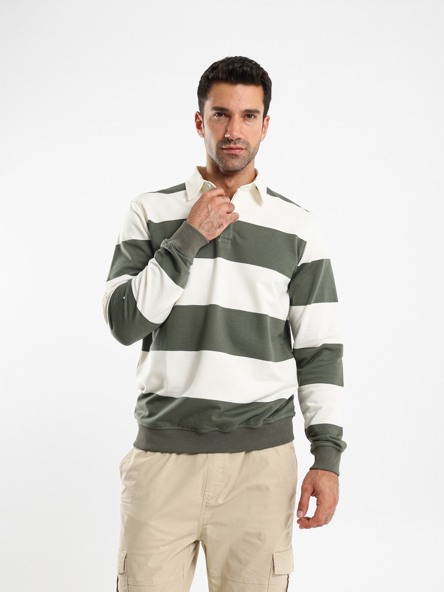 Contrast Collar Polo