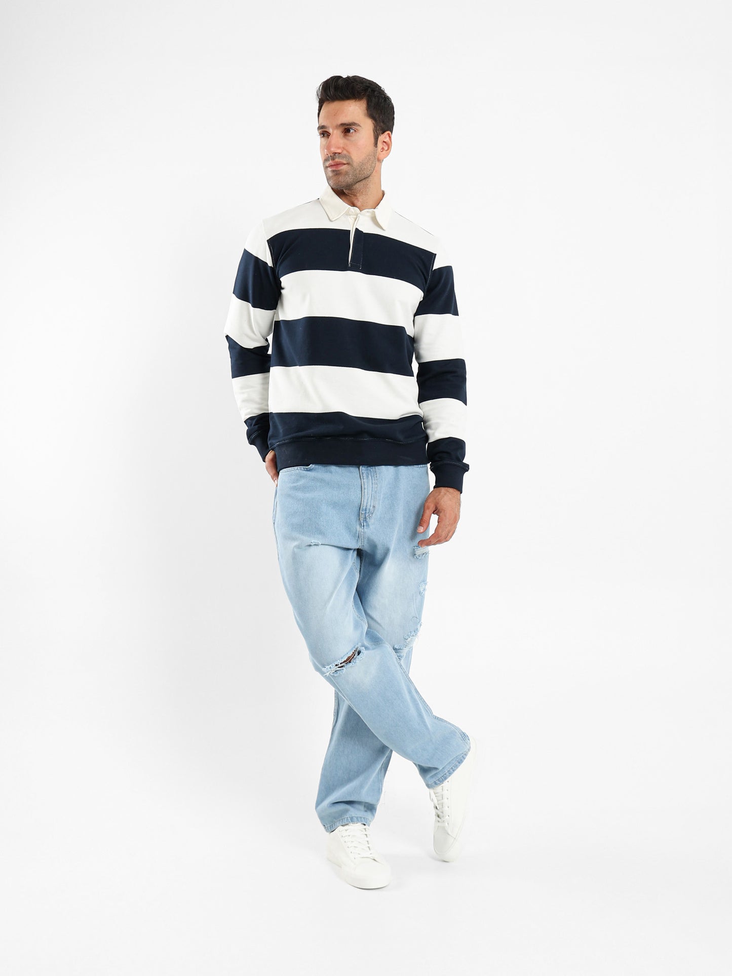 Contrast Collar Polo