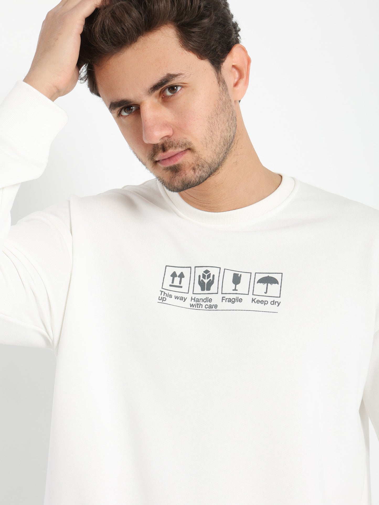 Front Place Print Sweatshirt - Outlet