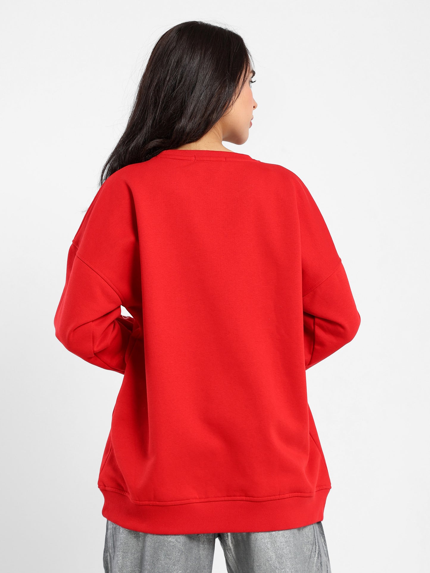 Casual Embroidered Sweatshirt - Outlet